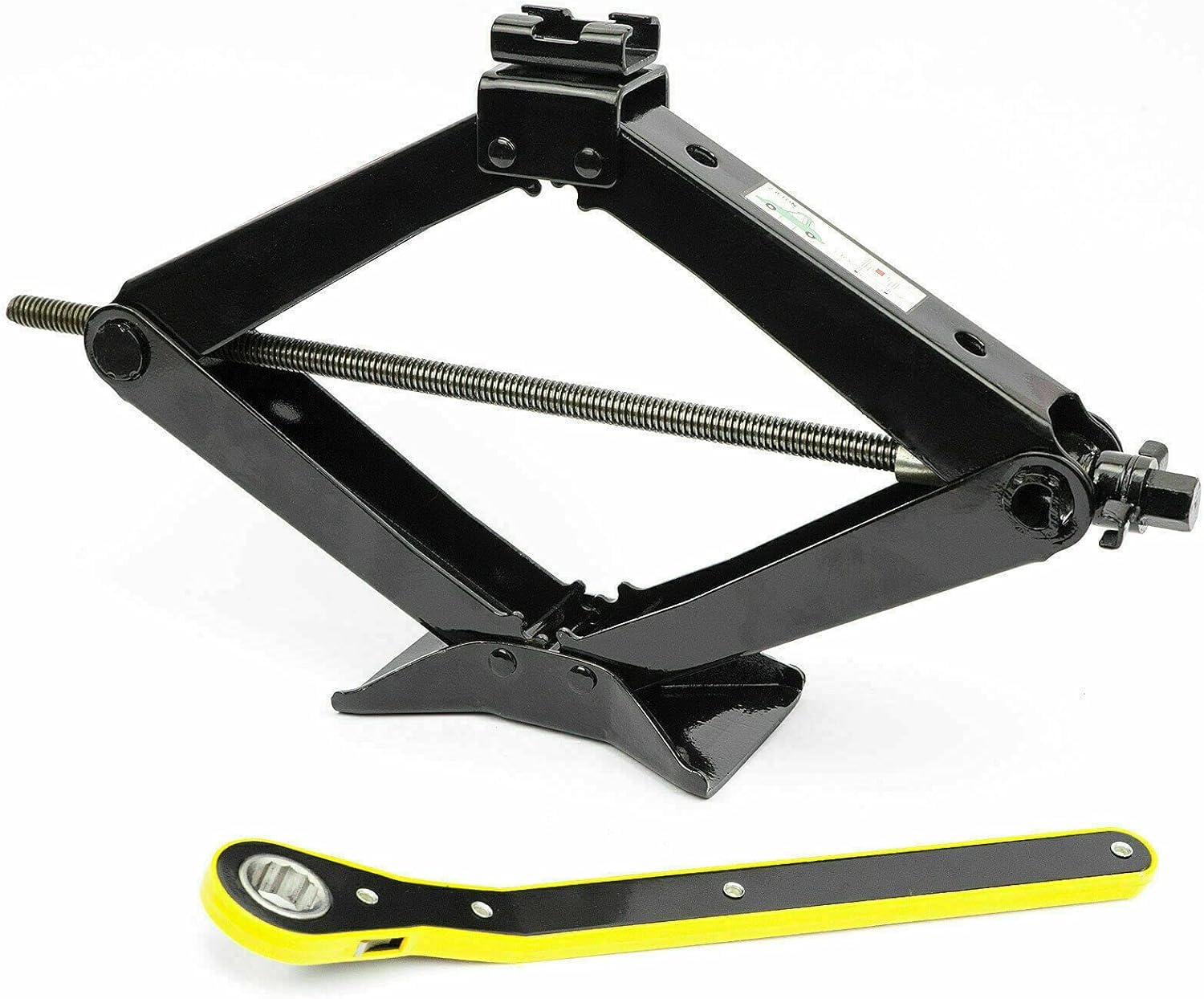 Scherenwagenheber 2T Car Jack Kit mit Ratsche und Aufbewahrungstasche, Auto Heber 98-440 mm, verdickte Stahlplatte, tragbarer Wagenheber für PKW SUV MPV SN4547 Scherenwagenheber 2T Car Jack Kit mit Ratsche und Aufbewahrungstasche, Auto Heber 98-440 mm, verdickte Stahlplatte, tragbarer Wagenheber für PKW SUV MPV SN4547 von Verda