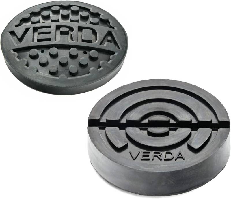 Verda 2X Gummiauflage für Hydraulischen Wagenheber 3T, Gummiplatte Werkstatt Gummiklotz, Gummiteller Werkstatt Hebebühne von Verda
