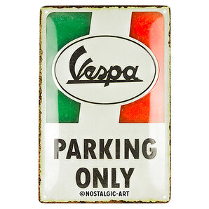 Blechschild Vespa "Parking Only" Maße (BxH): 20x30 cm von Vespa