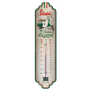 Vespa Thermometer Italian aus geprägtem Stahlblech von Vespa