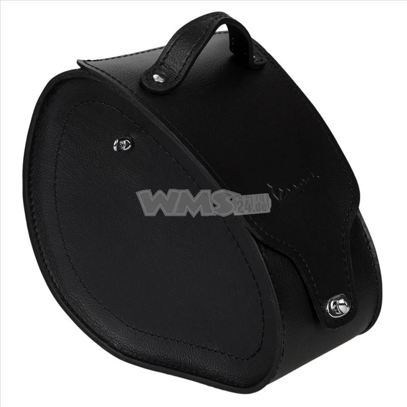 Vespa Scooter-Tasche Leder Schwarz, Einfarbig, Tragemontage, Motorroller, Tunnelbag von Vespa
