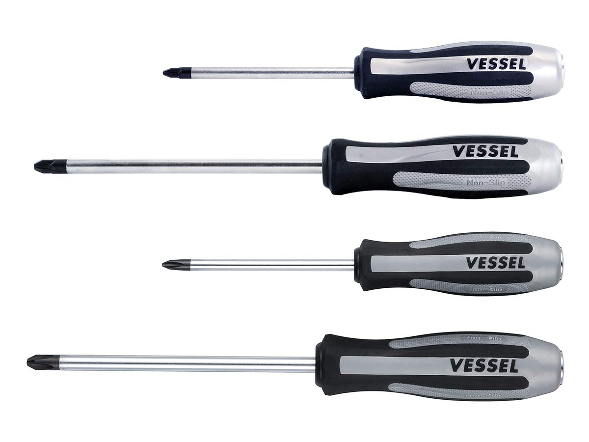 VESSEL Schlagschraubendreher-Set Megadora Impacta PH2, PH3, PZ2, PZ3, 4-teilig VESSEL Schlagschraubendreher-Set Megadora Impacta PH2, PH3, PZ2, PZ3, 4-teilig von VESSEL