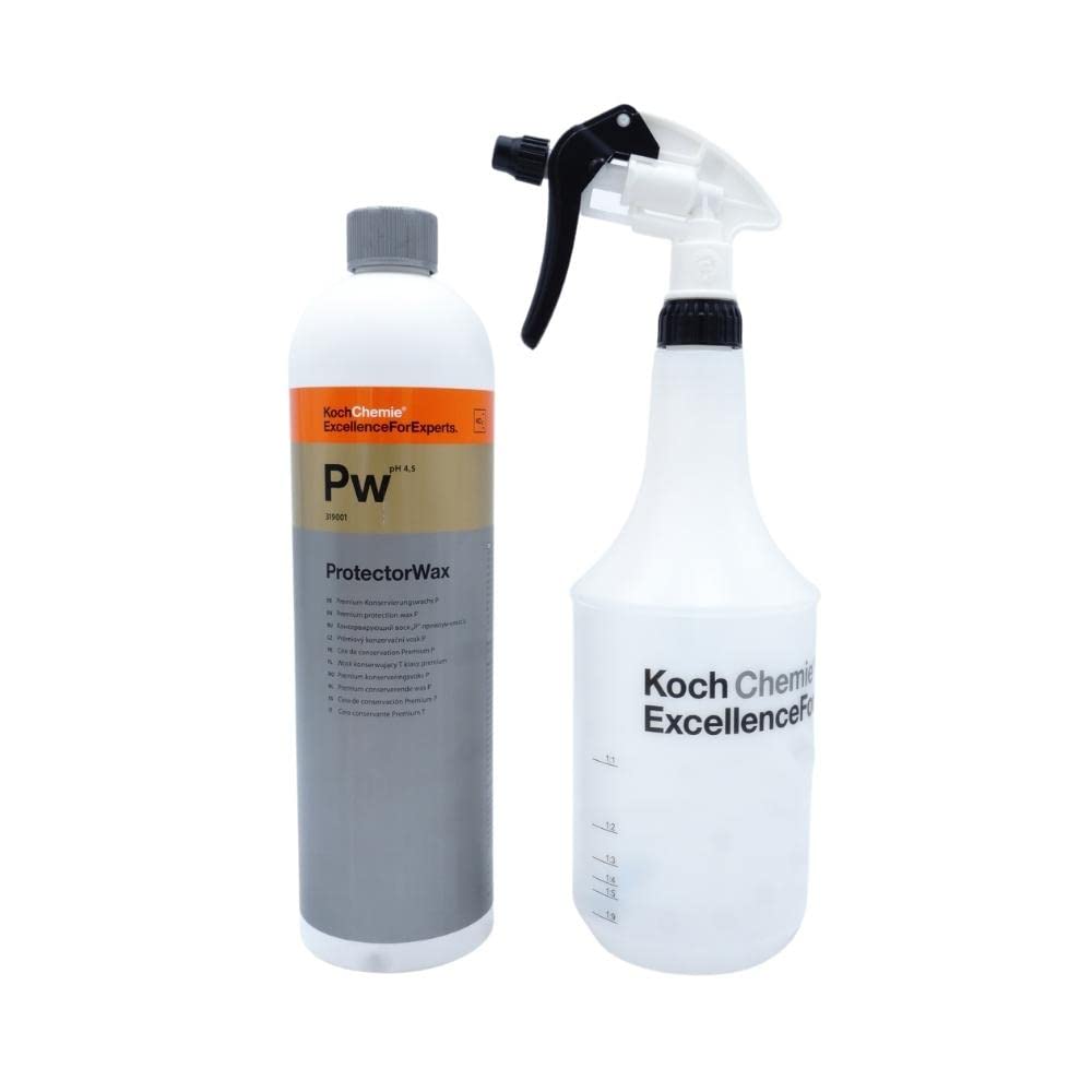Veteranicar Koch Chemie PW ProtectorWax 1 Liter Konservierungswachs Set (Zylinderflasche + Sprühkopf) von Veteranicar