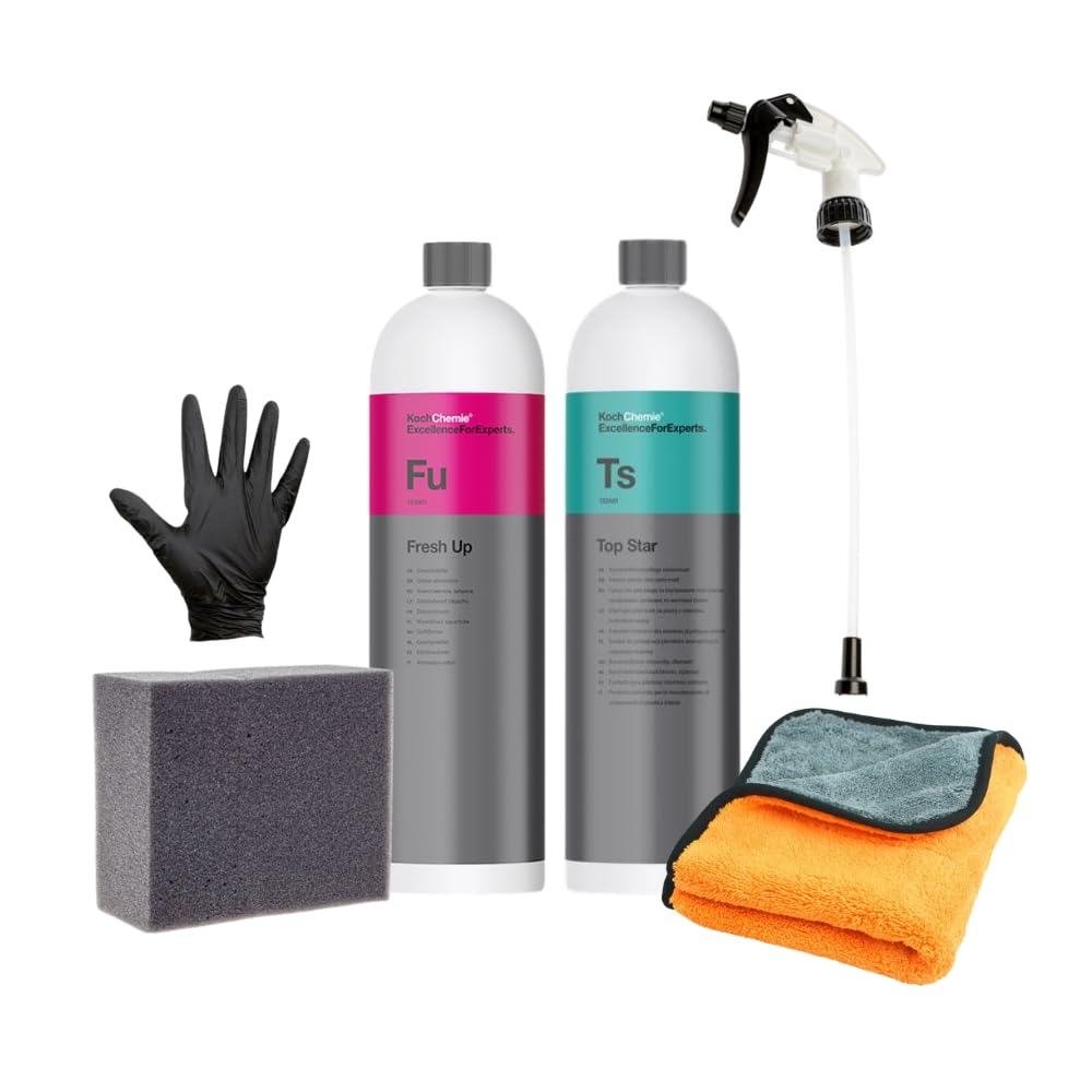 Veteranicar Koch Chemie Top Star 1,0L Kunststoffpflege Milch Set (6-Teilig) von Veteranicar