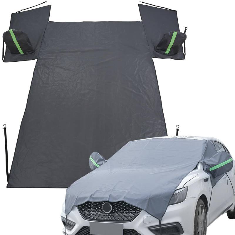 Auto-Frontscheibenabdeckung-Schneeabdeckung für SUV und MPV, 240 × 150cm -Schutz für Windschutzscheibe und Motorhaube mit Atmungsaktivem Design, Verdicktem Stoff und Einfachem Aufbau von VexNook