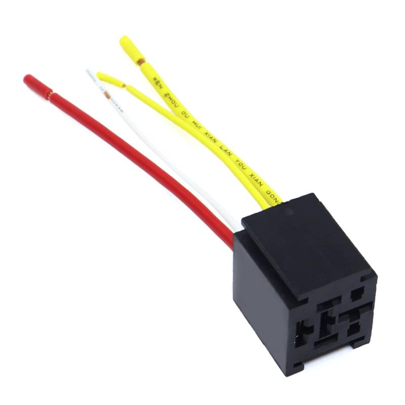 Vexebnular 80A Relays Socket Kabelbaum Für Fahrzeug Elektrische Systeme Mit Klarer Identifikationsmarke Easy Installation von Vexebnular