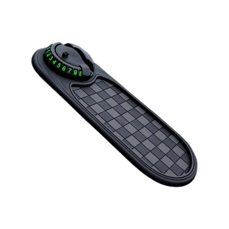 Vexebnular Multifunktional Auto Telefonhalter Mit Pad Und Nummernschild Für Telefone Keys Gadgets Car Dashboard Matte Telefonständer von Vexebnular