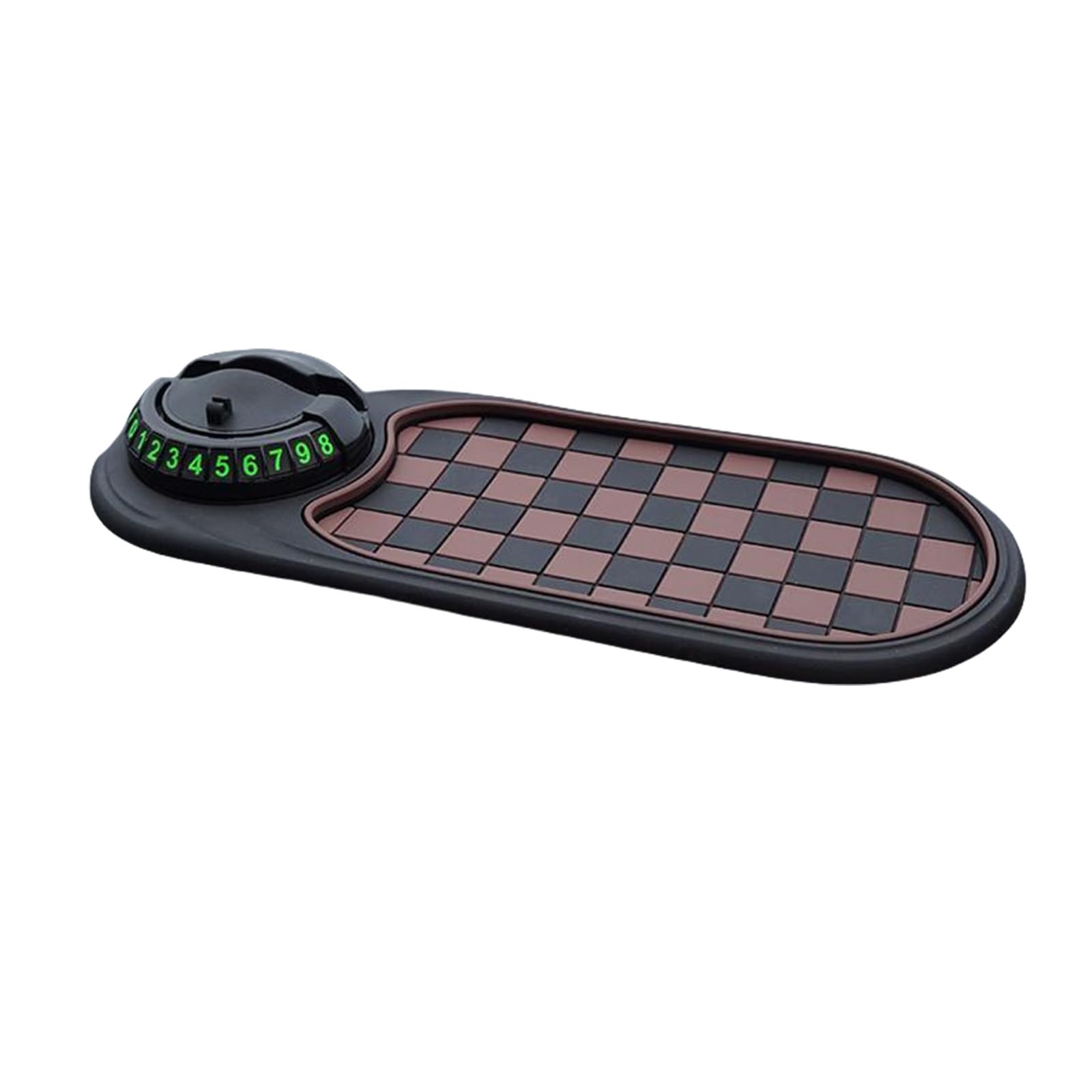 Vexebnular Multifunktional Auto Telefonhalter Mit Pad Und Nummernschild Für Telefone Keys Gadgets Car Dashboard Matte Telefonständer von Vexebnular