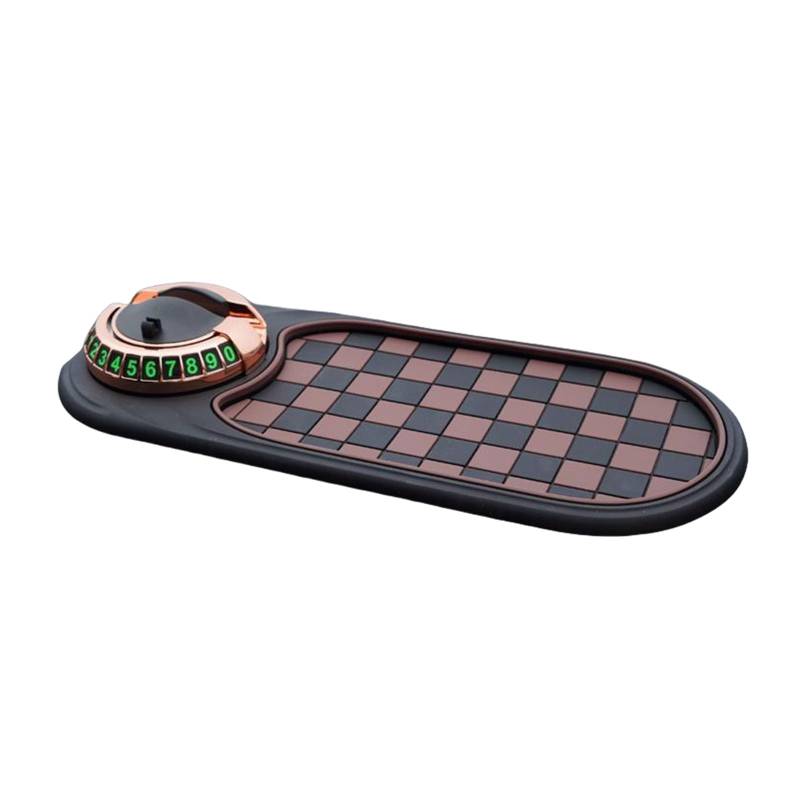 Vexebnular Multifunktional Auto Telefonhalter Mit Pad Und Nummernschild Für Telefone Keys Gadgets Car Dashboard Matte Telefonständer von Vexebnular