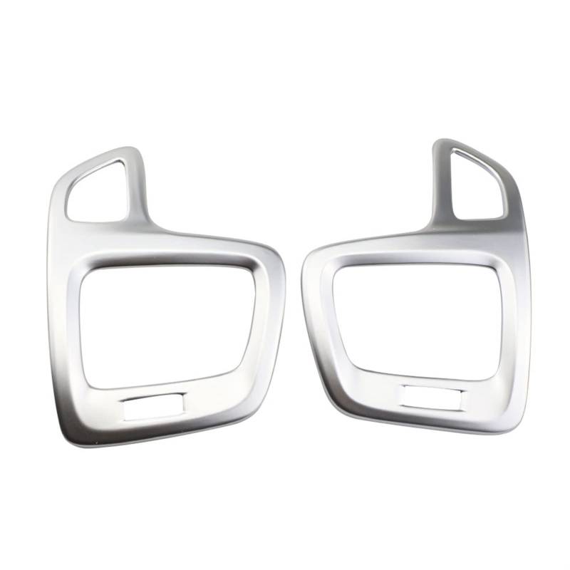 Vexilon 1 Paar Auto-Styling-Innenraum-Entlüftungsschutzverkleidung Klimaanlagen-Auslass-Dekorationsaufkleber, for Jeep, Compass 2017 2018 Lüftungsgitter fürs Auto(Matte Silver) von Vexilon