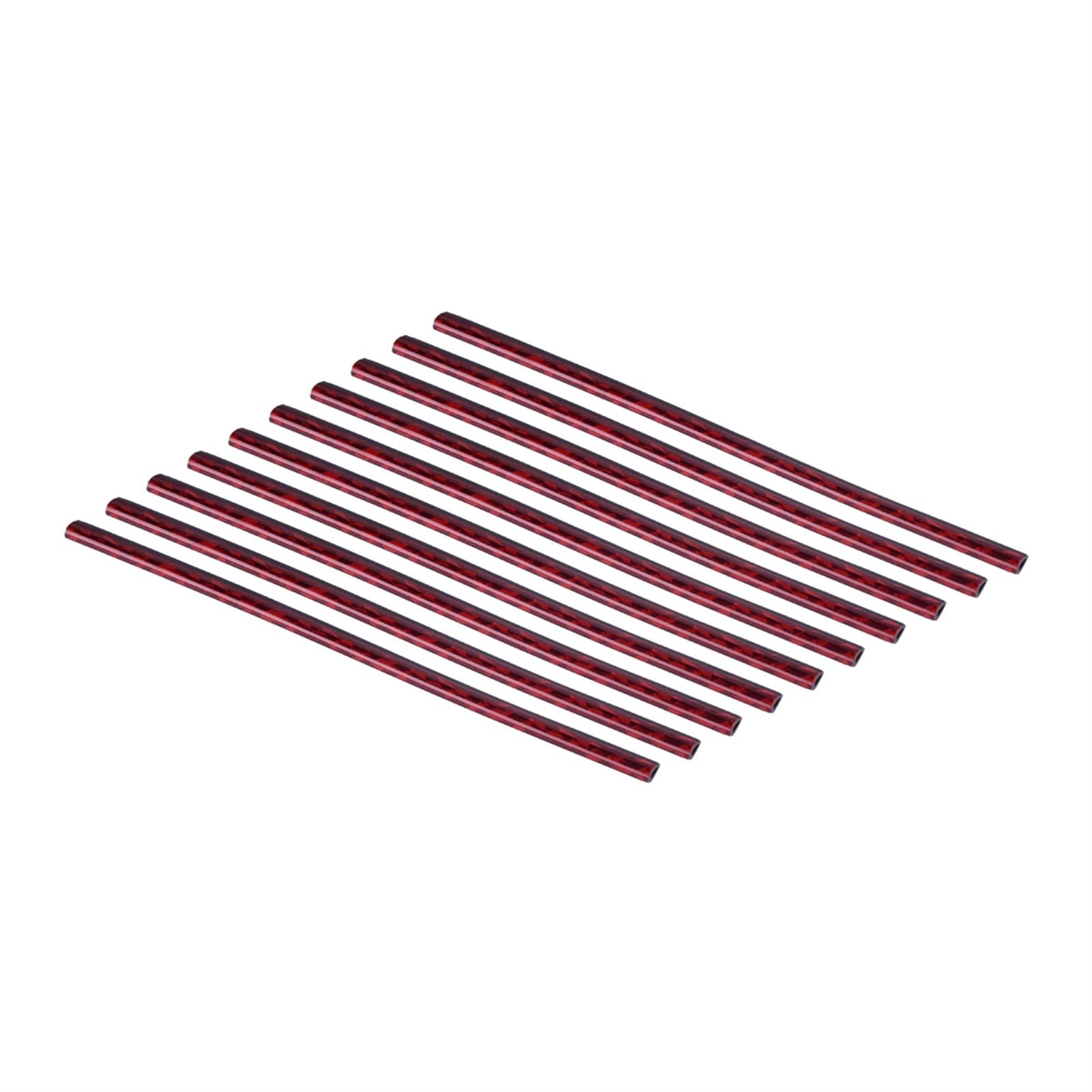 Vexilon 10 Stück Auto Universalzubehör Auto Bunte Klimaanlage Outlet Vent Dekoration Streifen U-förmige helle Form Trim Lüftungsgitter fürs Auto(Icered) von Vexilon