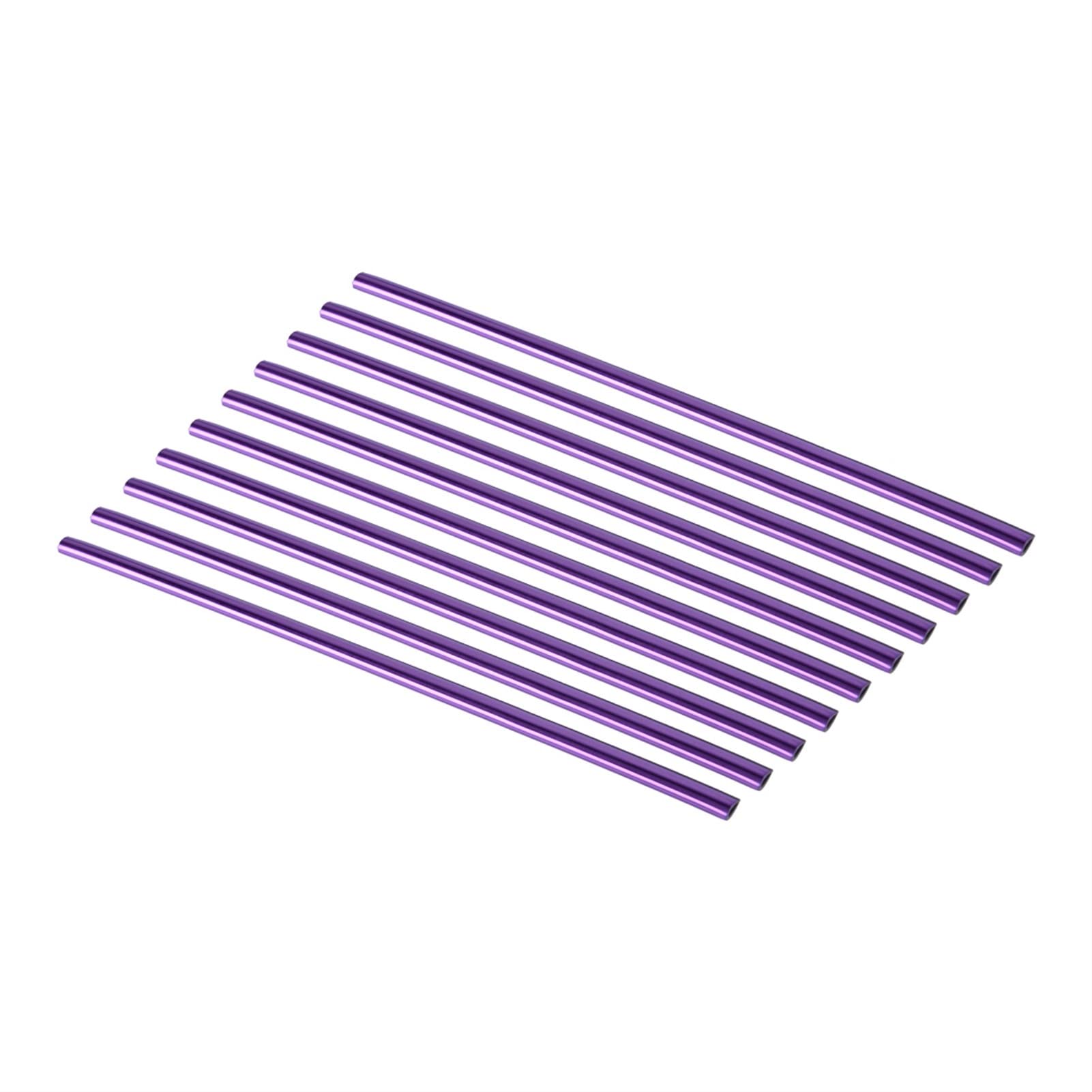Vexilon 10 Stück Auto Universalzubehör Auto Bunte Klimaanlage Outlet Vent Dekoration Streifen U-förmige helle Form Trim Lüftungsgitter fürs Auto(Purple) von Vexilon