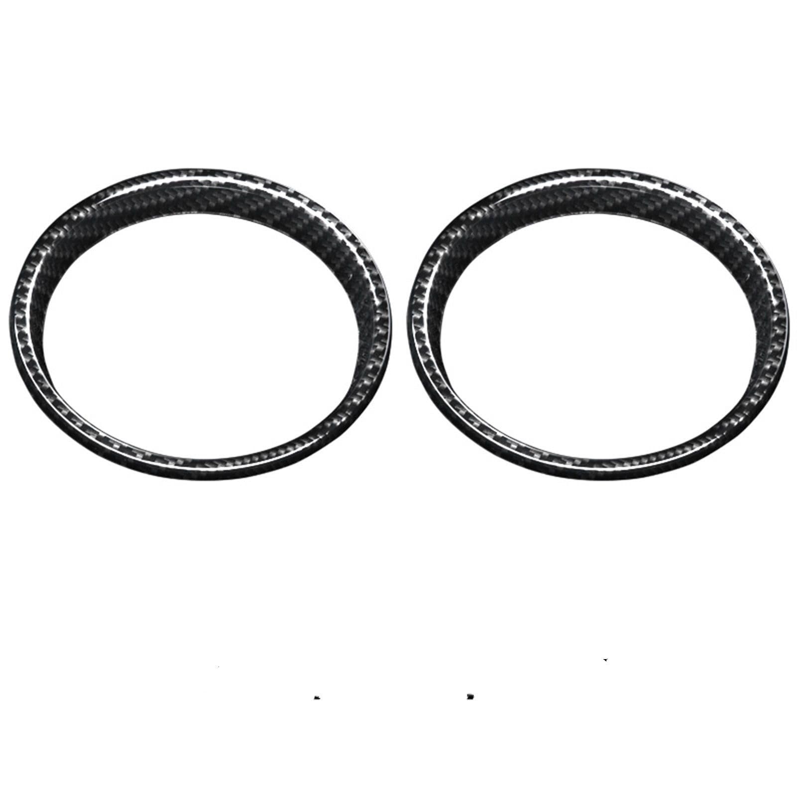 Vexilon 2 Stück Auto-Lautsprecher-Schutzabdeckungsaufkleber Innenverkleidungsdekoration, for Mini, Cooper S F55 F56 F57 Auto-Styling-Zubehör Lüftungsgitter fürs Auto(Carbon Fiber Pattern) von Vexilon