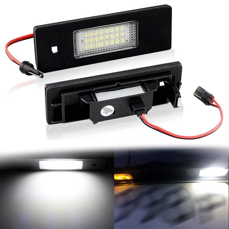 Vexilon 2 Stück Canbus Kennzeichenbeleuchtung Fehlerfrei 24SMD Autolampen für 1er E81 E87 E87N F20 F21 Auto-Lichtquelle Kennzeichenbeleuchtung von Vexilon