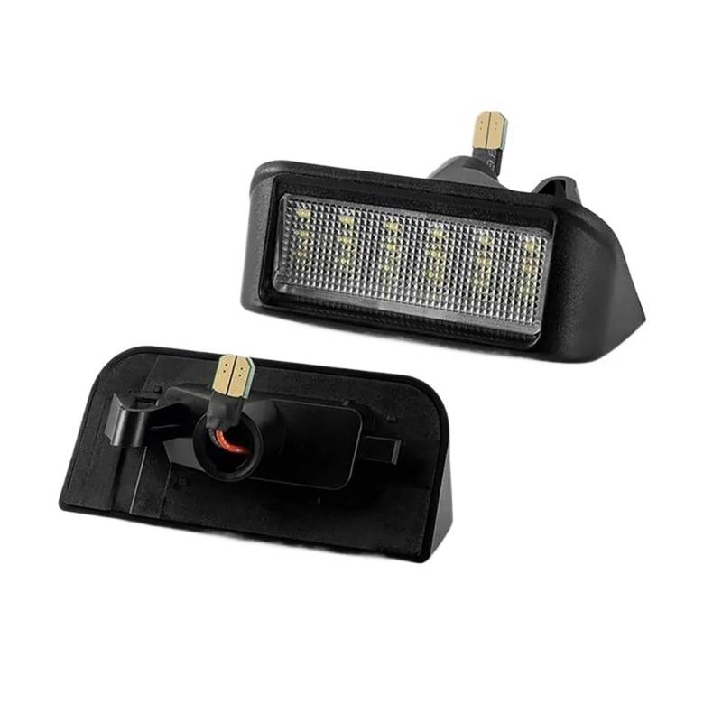 Vexilon 2 Stück weiße LED-Kennzeichenbeleuchtung, für Peugeot Partner Expert Rifter Traveller, für Citroen, Berlingo Jumpy Spacetourer Nummernschildbeleuchtung von Vexilon