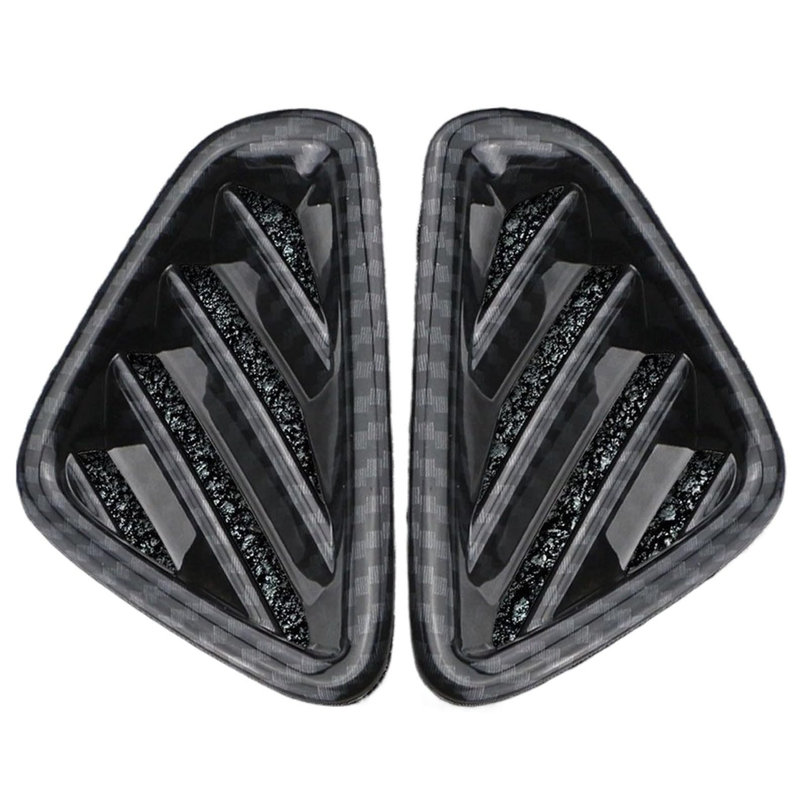 Vexilon 2-teilige Auto-Lüftungsgitter-Zierleiste for die Klimaanlage im Auslassgitter, Dekorationsabdeckung, for Hyundai, Kona 2017–2020 Lüftungsgitter fürs Auto(Carbon Fiber Style) von Vexilon
