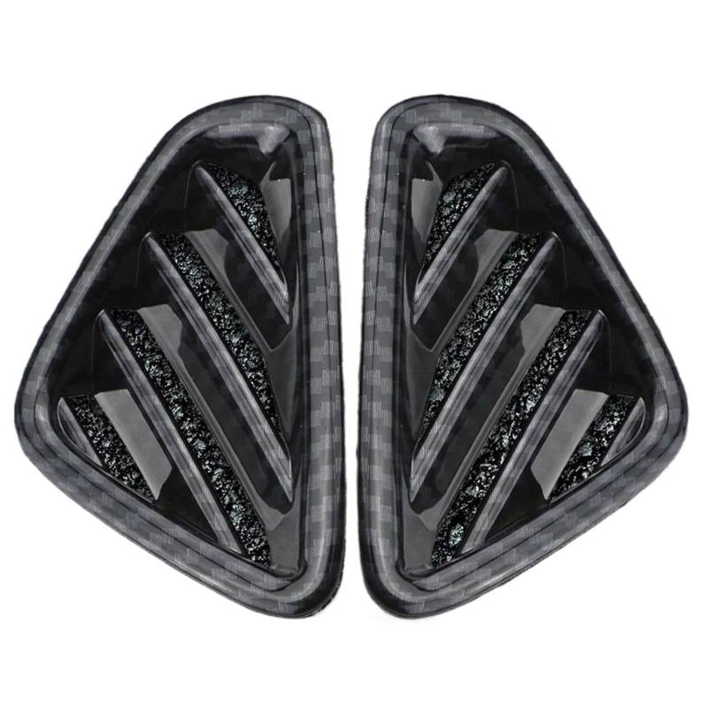 Vexilon 2-teilige Auto-Lüftungsgitter-Zierleiste for die Klimaanlage im Auslassgitter, Dekorationsabdeckung, for Hyundai, Kona 2017–2020 Lüftungsgitter fürs Auto(Carbon Fiber Style) von Vexilon