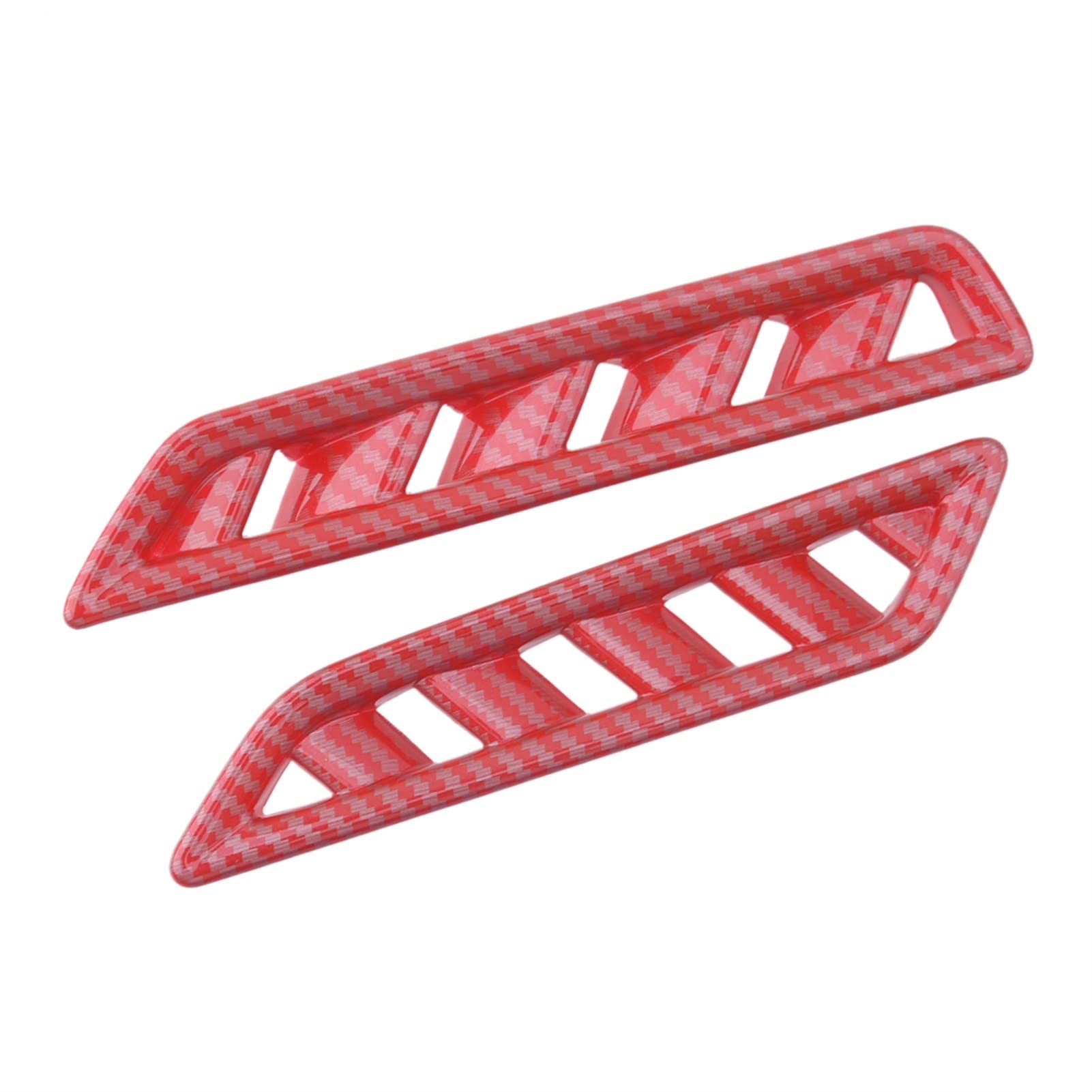 Vexilon 2-teiliges Set aus Carbonfaser-Rot-ABS-Armaturenbrett-Luftauslass-Abdeckung, for VW, for Jetta, MK7 2019 2020 Lüftungsgitter fürs Auto Vexilon 2-teiliges Set aus Carbonfaser-Rot-ABS-Armaturenbrett-Luftauslass-Abdeckung, for VW, for Jetta, MK7 2019 2020 Lüftungsgitter fürs Auto von Vexilon