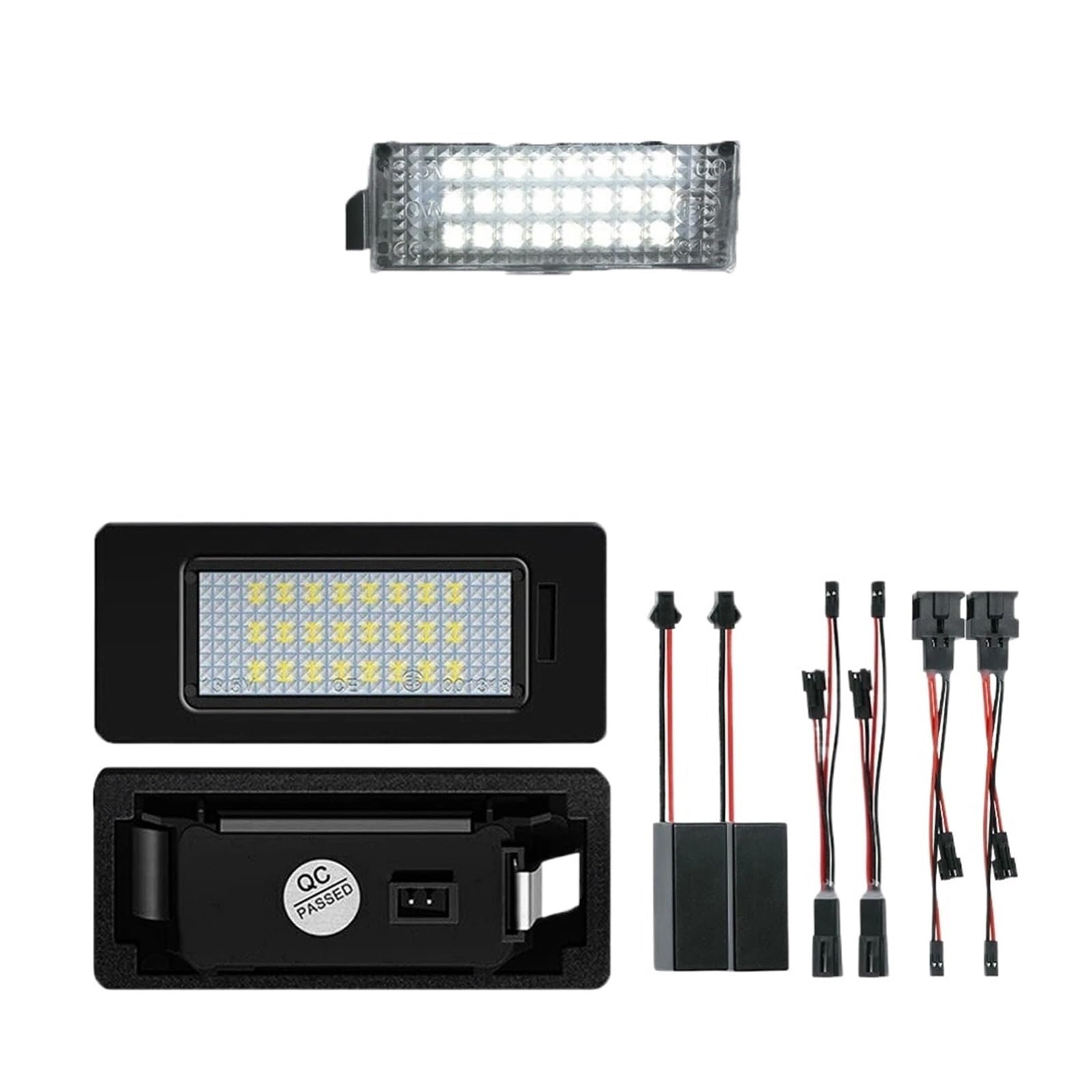 Vexilon 2pcs 6000K LED Kennzeichenbeleuchtung Nummernleuchten, für Seat Ibiza Tarraco Toledo Exeo Ateca Arona Altea Alhambra Leon Kennzeichenbeleuchtung (Modell 2) von Vexilon