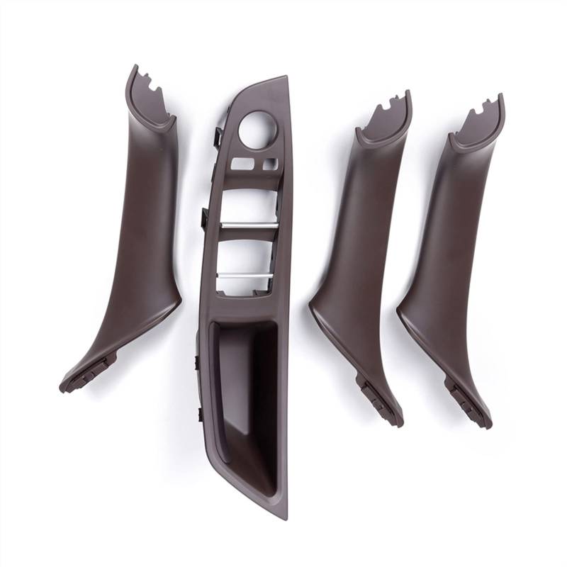 Vexilon 4 Teile/Satz Auto Innentür Armest Griff Fensterheber Schalter Taste Rahmen Panel, for, for F10 F11 F18 5 Serie 2010-2017 Auto-Innentürgriff(Mocha) von Vexilon