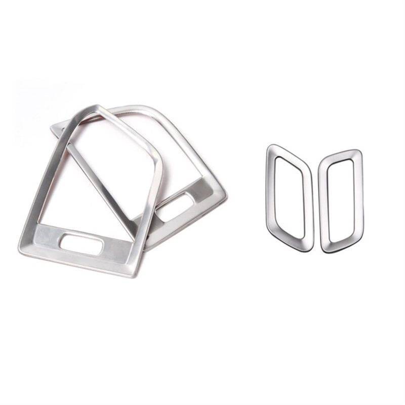 Vexilon 4-teiliges Auto-Armaturenbrett-Rahmen-Abdeckungsset for Klimaanlage, for Volvo, XC60 2009-2017, Edelstahl-Innenausstattung, Autozubehör Lüftungsgitter fürs Auto(4 Pieces) von Vexilon