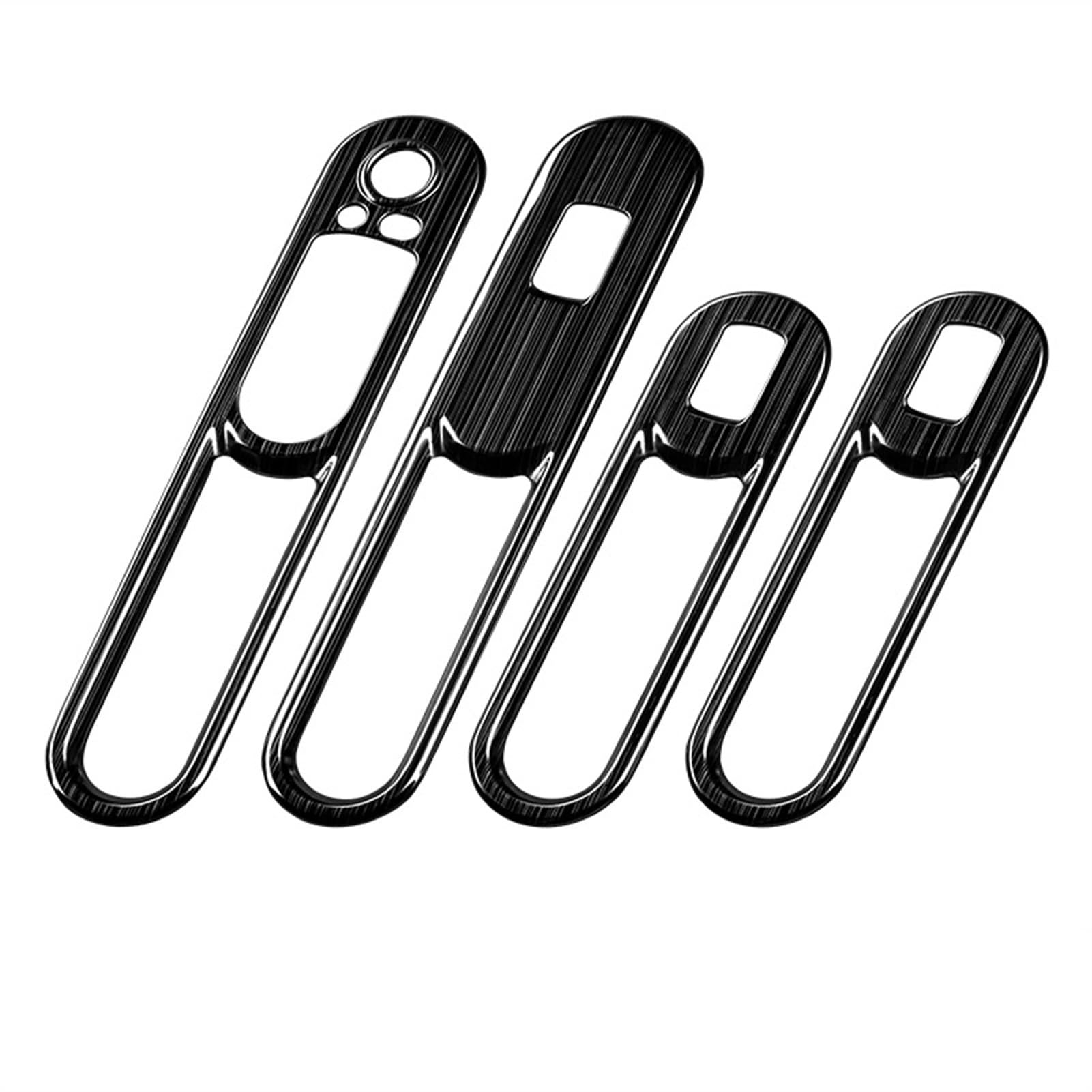 Vexilon 4-teiliges Auto-Styling-Dekorationsset for die Fenstersteuerung, for, for Mini, Cooper Clubman F54, Autoinnenraum-Aufkleberzubehör Lüftungsgitter fürs Auto(Black Brushed) von Vexilon
