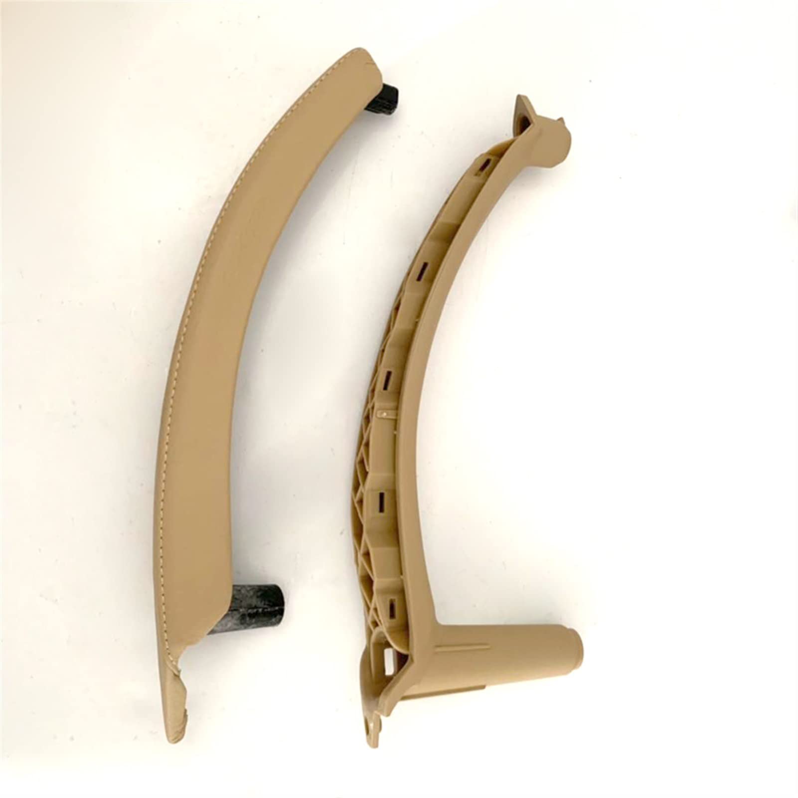 Vexilon Auto Links rechts Innentür Armlehne Griff Innenverkleidung Pull Trim Cover Leder, for, for E70 E71 X5 X6, Beige Schwarz Auto-Innentürgriff(A Set of beige Left) von Vexilon