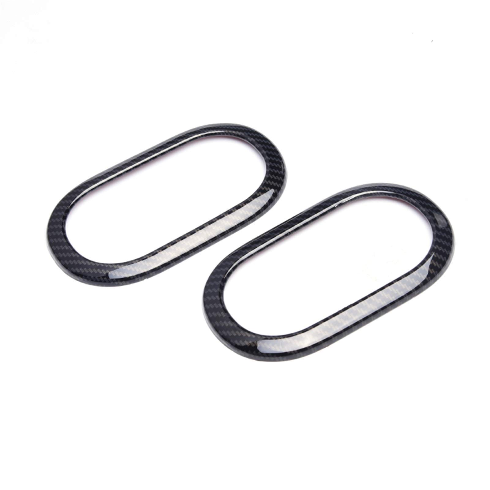 Vexilon Auto-Styling, Carbonfaser-Stil, Edelstahl-Dekoration, modifiziertes Zubehör, for Smart, 453 Fortwo Forfour 2015-2020 Lüftungsgitter fürs Auto(Inner Door lid 2Pcs) von Vexilon