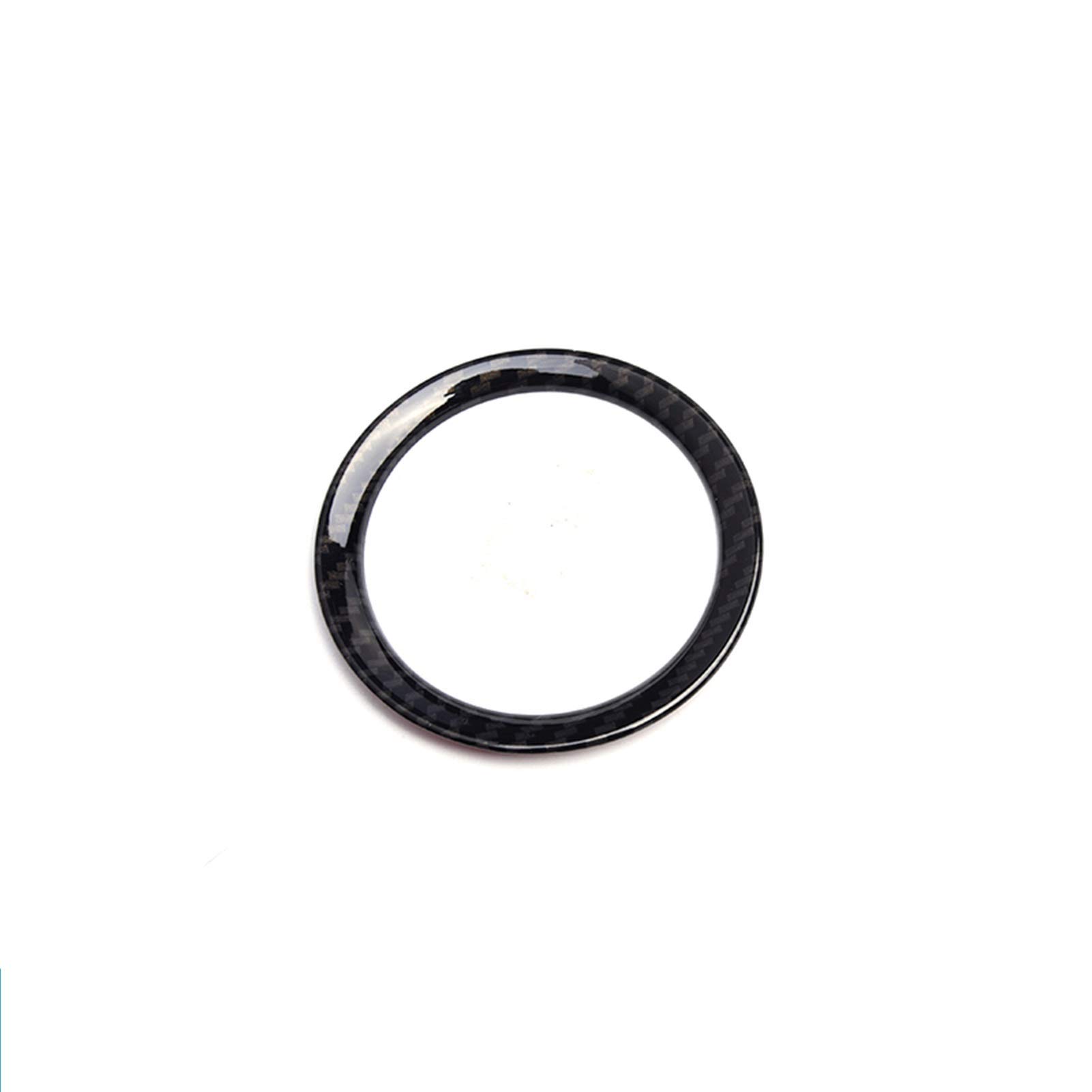Vexilon Auto-Styling, Carbonfaser-Stil, Edelstahl-Dekoration, modifiziertes Zubehör, for Smart, 453 Fortwo Forfour 2015-2020 Lüftungsgitter fürs Auto(Steering wheelring) von Vexilon