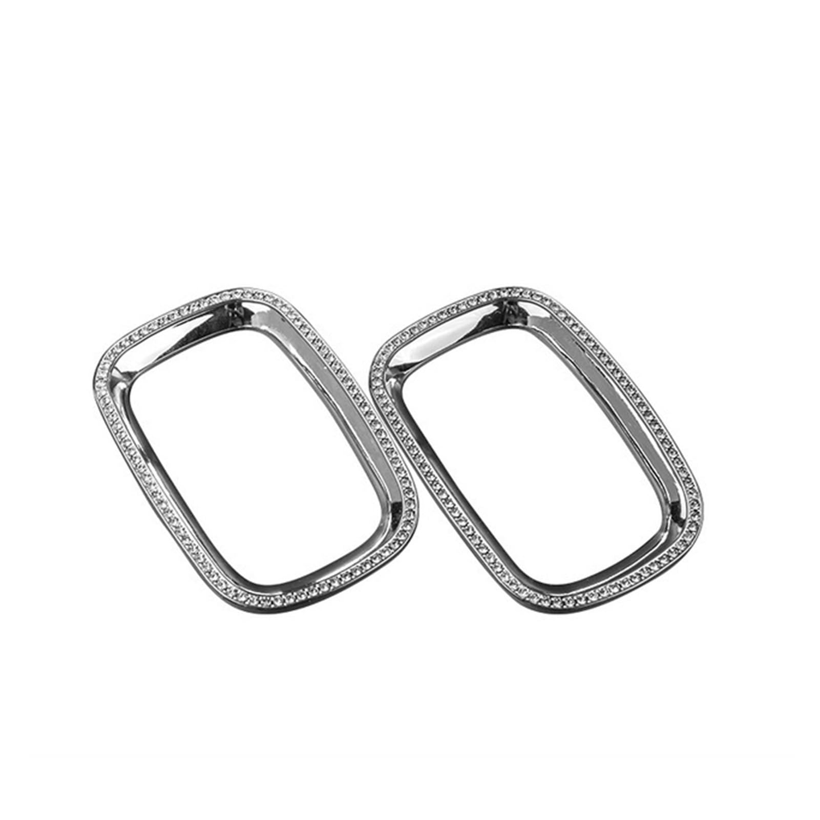 Vexilon Autoinnenraum Mittelkonsole Klimaanlage Steckdose Kristall Dekoration Aufkleber, for, for MINI, CooperF60 Countryman Automodellierung Lüftungsgitter fürs Auto(Silver) von Vexilon