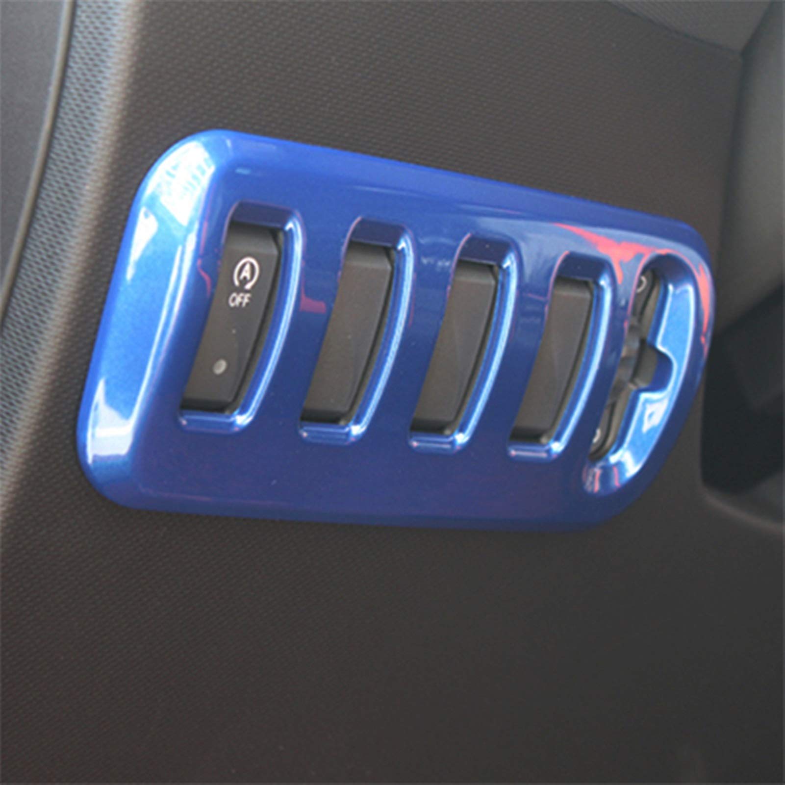 Vexilon Autoscheinwerfereinstellung Dekorationsabdeckung Innenraum ABS ABS Carbon Aufkleber, for Mercedes, for Smart, Fortwo Forfour 453 Auto-Styling Lüftungsgitter fürs Auto(Blue) von Vexilon