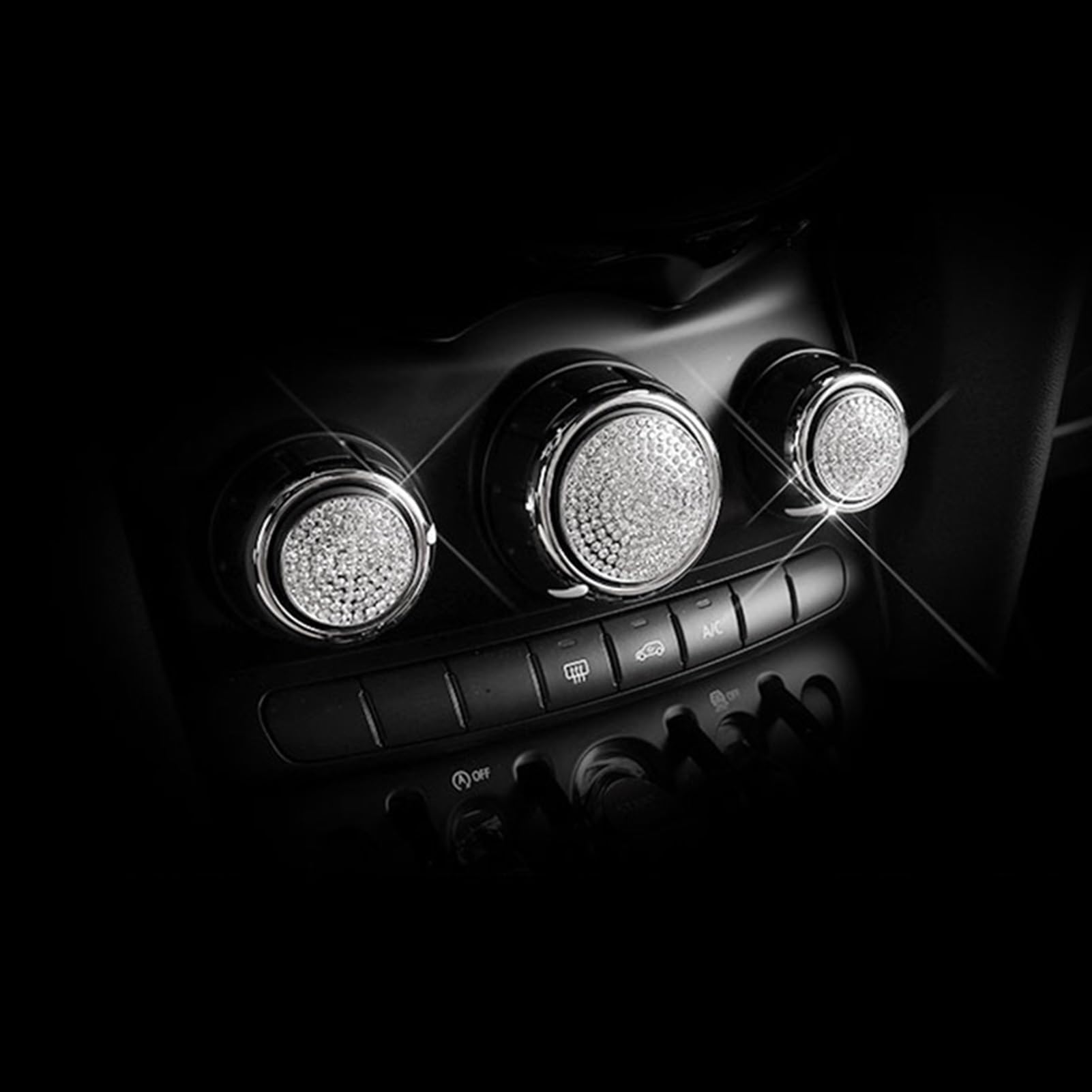 Vexilon Dekorative Aufkleber for den Einstellknopf der Autoklimaanlage, for, for MINI, Coopers F54 F55 F56 F60 Clubman, Automodellierungszubehör Lüftungsgitter fürs Auto Vexilon Dekorative Aufkleber for den Einstellknopf der Autoklimaanlage, for, for MINI, Coopers F54 F55 F56 F60 Clubman, Automodellierungszubehör Lüftungsgitter fürs Auto von Vexilon