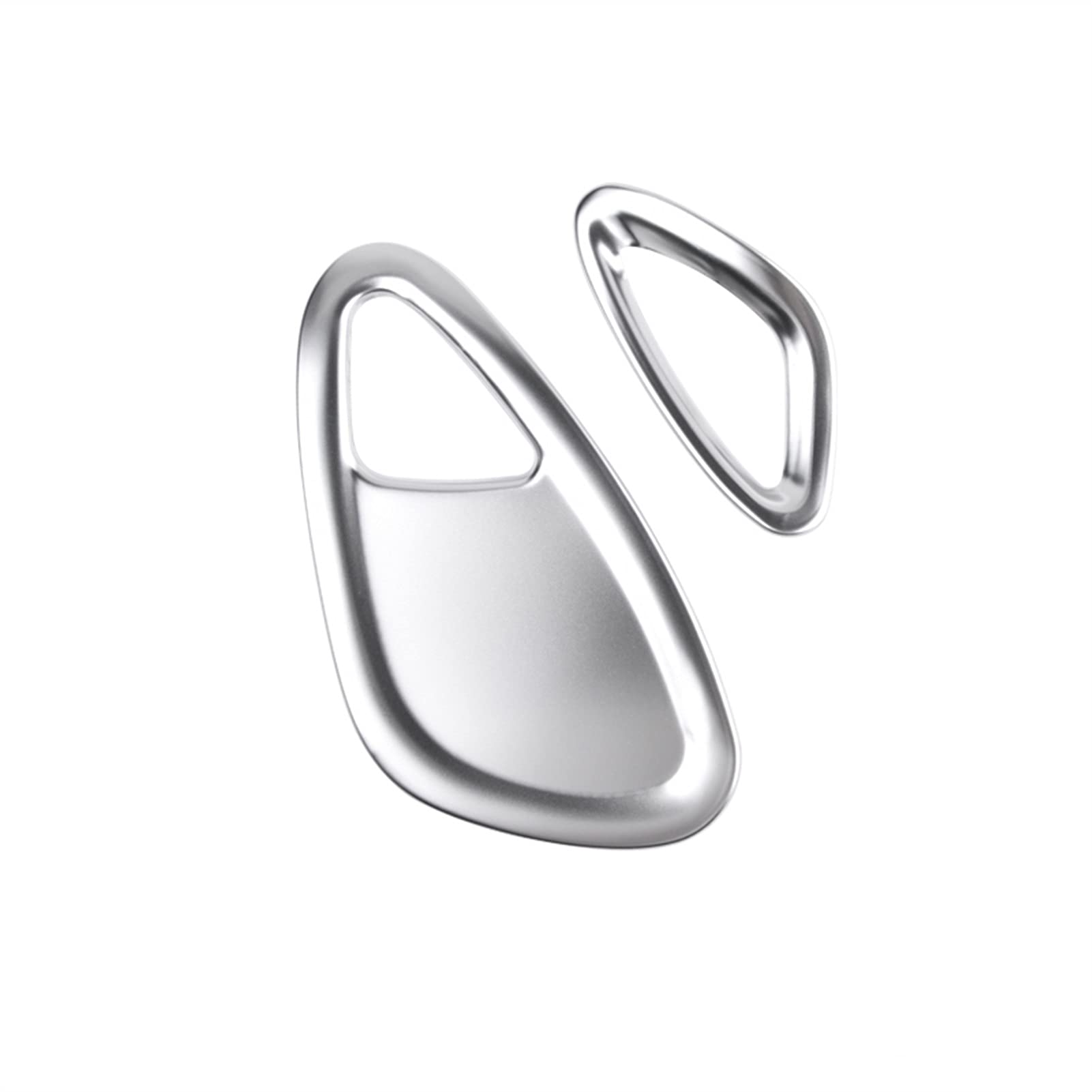 Vexilon Edelstahl Auto-Armaturenbrett Luftauslass Patch Klimaanlage Entlüftung Dekorativer Rahmen, for Smart, 453 Fortwo Forfour 2015-2020 Lüftungsgitter fürs Auto(Silver) von Vexilon