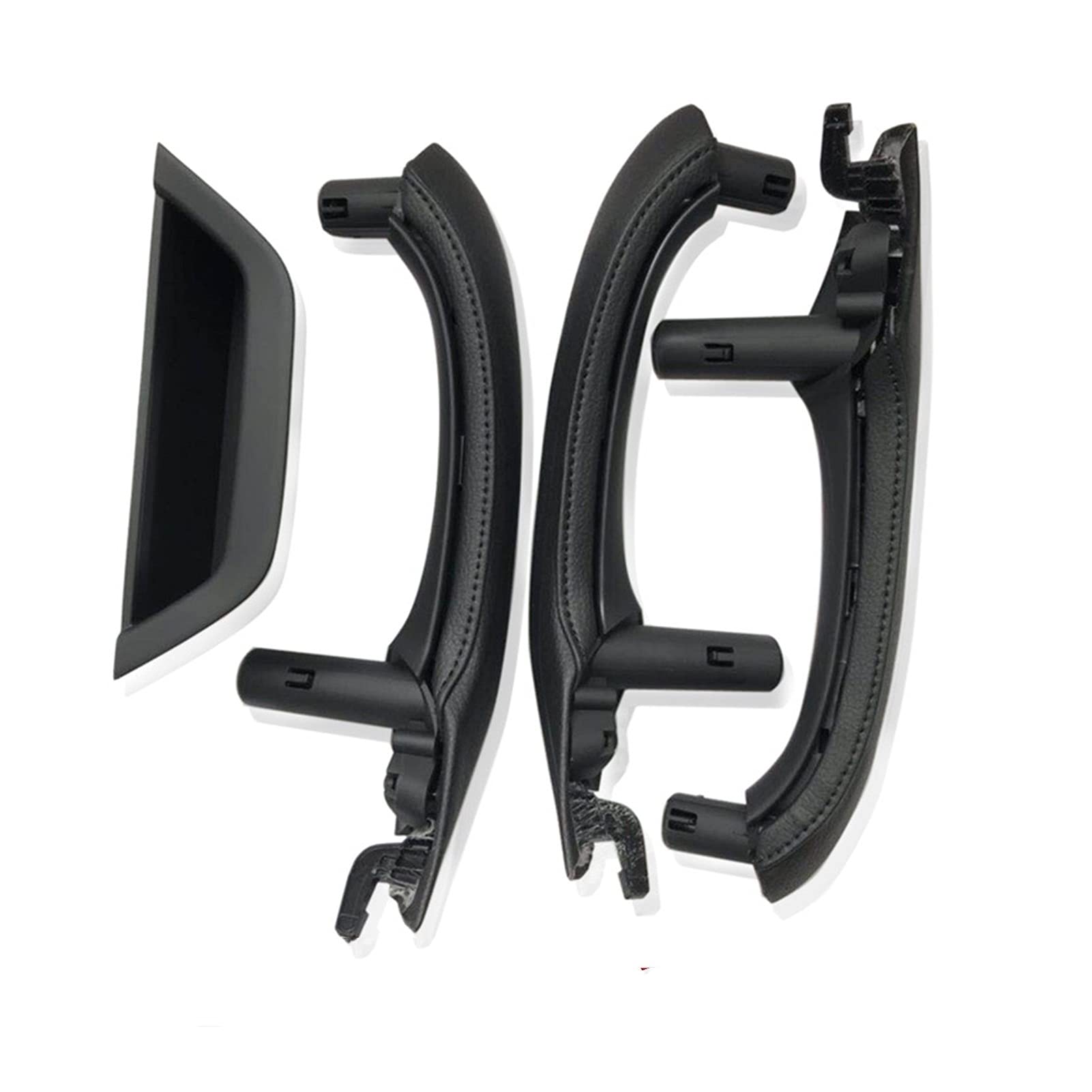 Vexilon Ersatz des Lederbezugssatzes for den Türgriff im Autoinnenraum Links und rechts, for, for X3 X4 F25 F26 2010-2016 Auto-Innentürgriff(LHD Black Set) von Vexilon