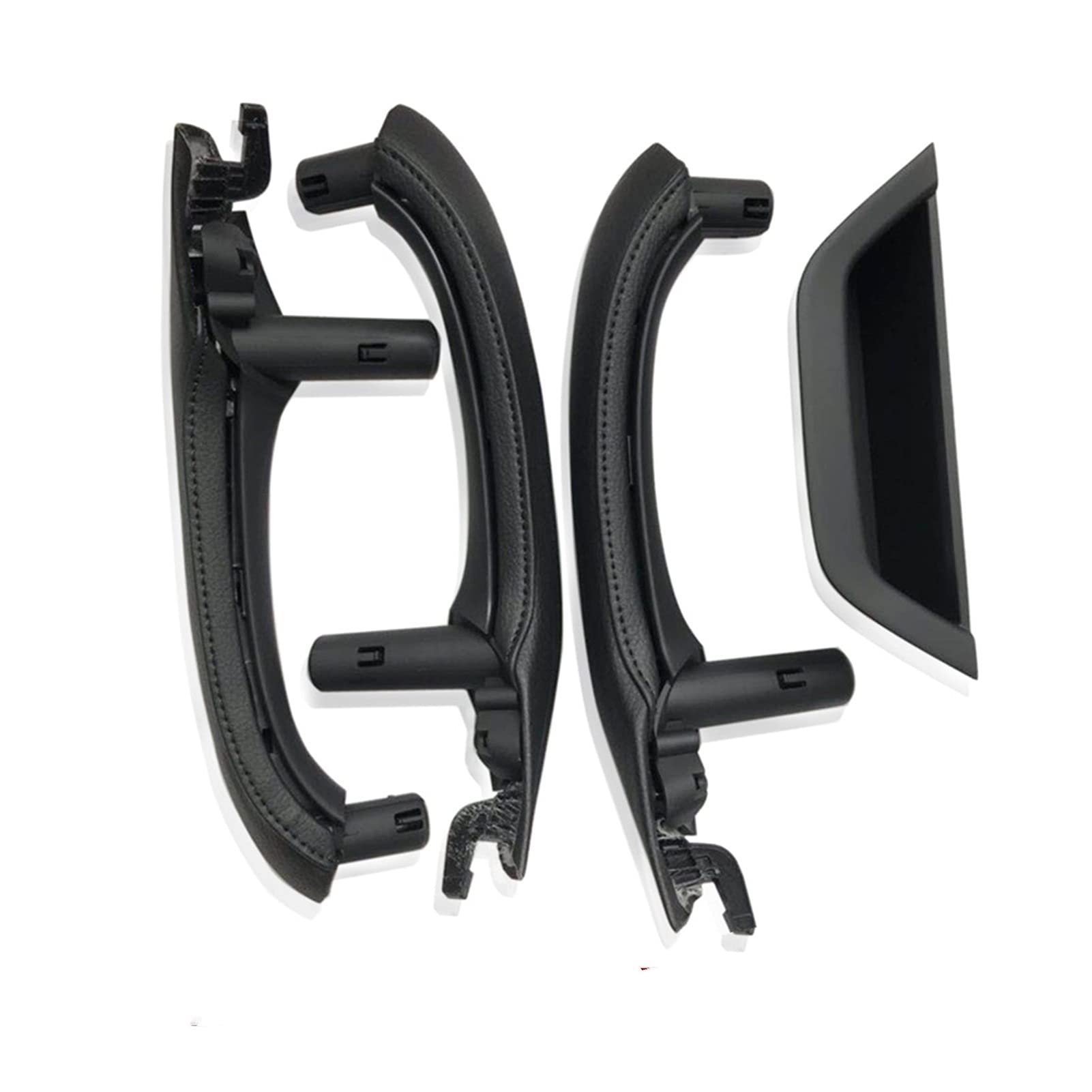 Vexilon Ersatz des Lederbezugssatzes for den Türgriff im Autoinnenraum Links und rechts, for, for X3 X4 F25 F26 2010-2016 Auto-Innentürgriff(RHD Black Set) von Vexilon