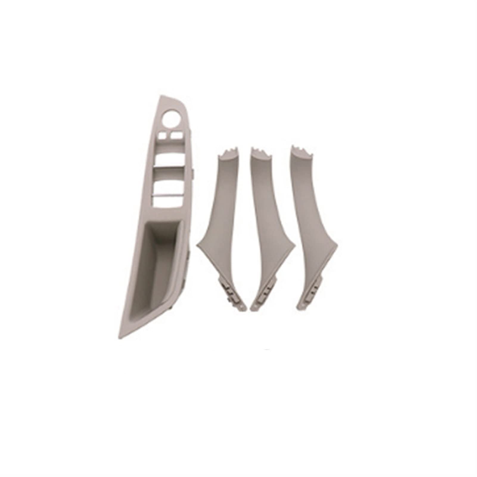 Vexilon LHD Auto-Innenraum-Innentürgriff-Panel-Zugverkleidungsabdeckung, Linkslenker, for, for 5er F10 F11, Grau Beige Schwarz Auto-Innentürgriff(Grey) von Vexilon