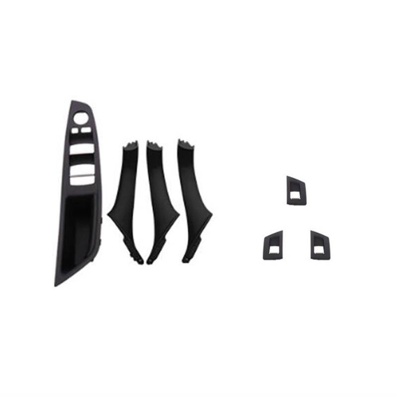 Vexilon LHD Auto-Innenraum-Innentürgriff-Panel-Zugverkleidungsabdeckung, for, for 5er F10 F11, Grau Beige Schwarz Linkslenker Auto-Innentürgriff(E- Black) von Vexilon