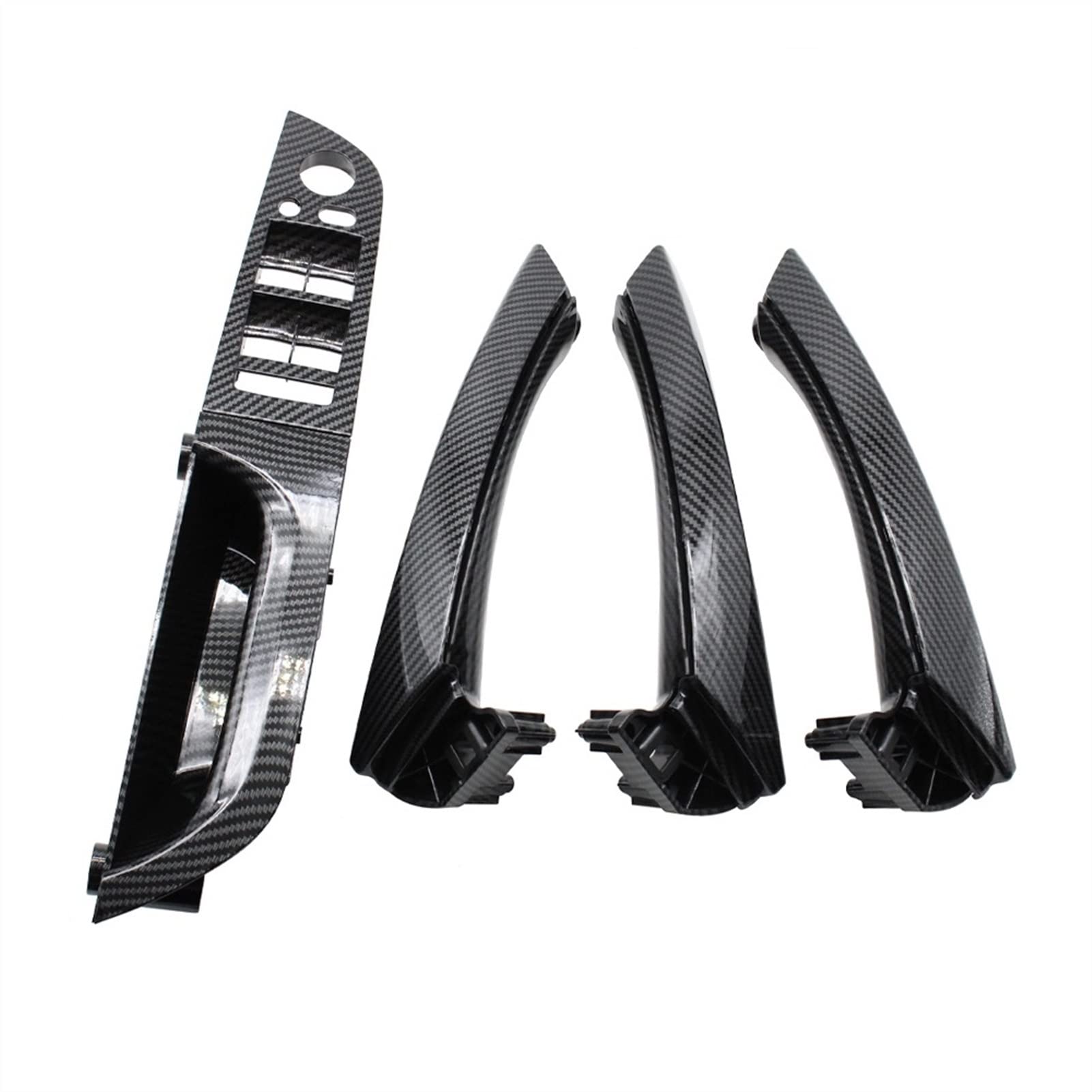 Vexilon LHD Innenzubehör Fensterschalter Panel Türgriff Komplettset, for, for 3er E90 E91 316 318 320 325 328i Auto-Innentürgriff(Carbon high-end 37.5) von Vexilon