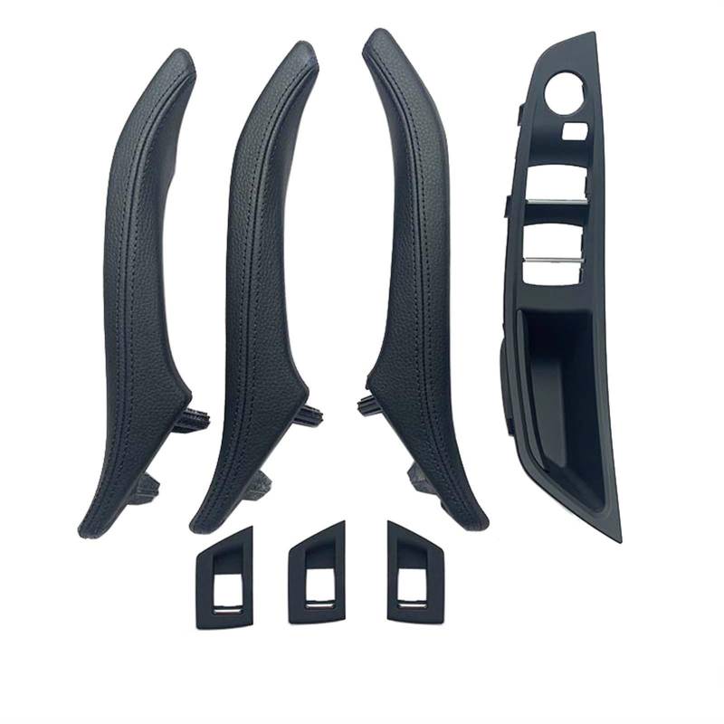 Vexilon LHD RHD Armlehne Innenausstattung Leder Türgriff Baugruppe 7-teiliges Set, for, for 5er F10 F11 F18 520i 523i 525i 528i 535i 2010-2017 5141 7225 865 5141 7225 867 Auto-Innentürgriff(RHD Black von Vexilon