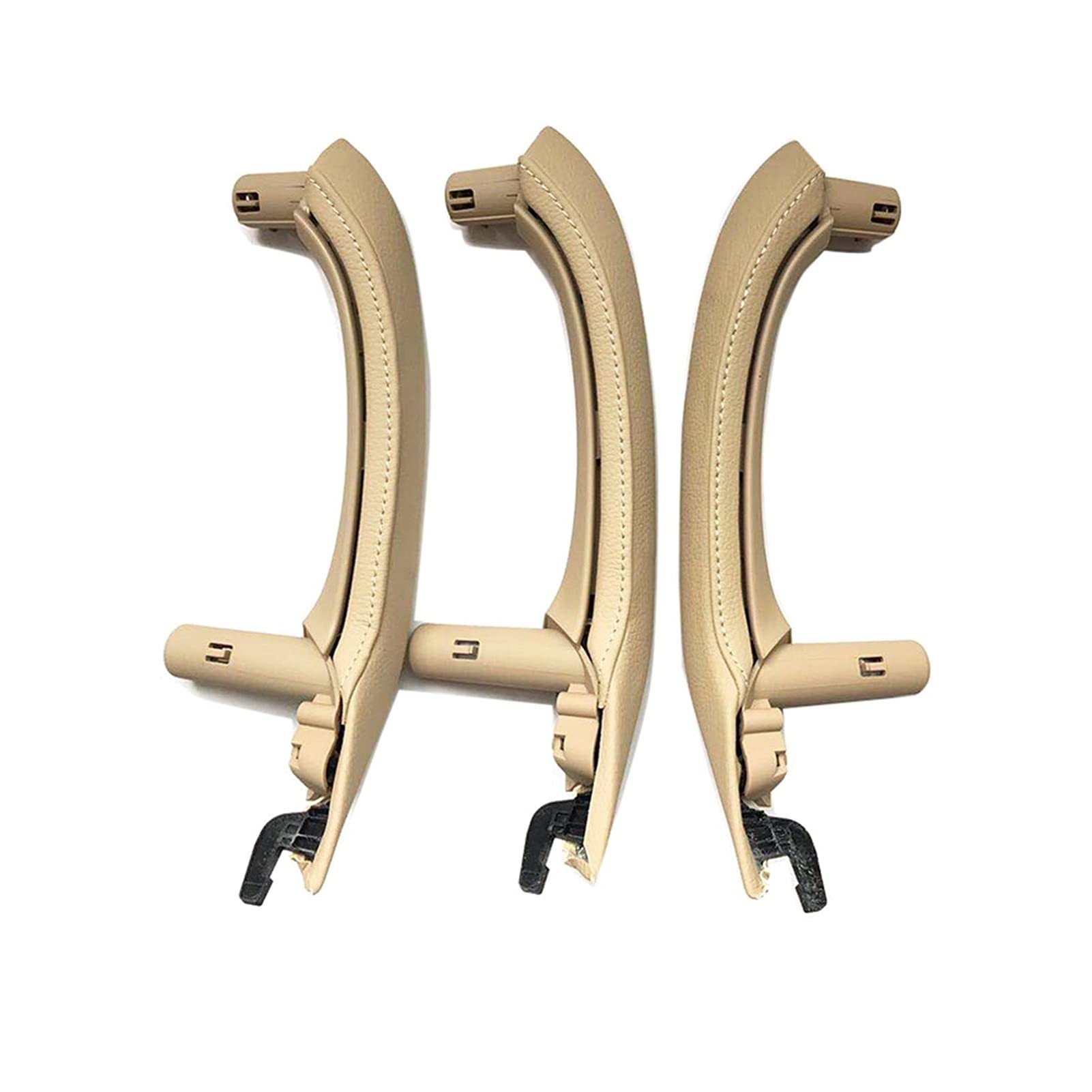 Vexilon LHD RHD Innentürgriff mit Lederbezug, komplettes Set, for, for X3 X4 F25 F26 2010-2016 Auto-Innentürgriff(RHD 6PCS Beige) von Vexilon