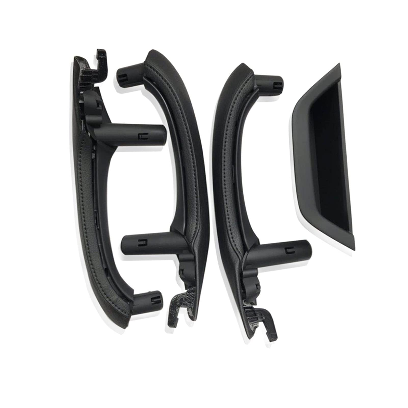 Vexilon LHD RHD Innentürgriff mit Lederbezug, komplettes Set, for, for X3 X4 F25 F26 2010-2016 Auto-Innentürgriff(RHD 7PCS Black) von Vexilon