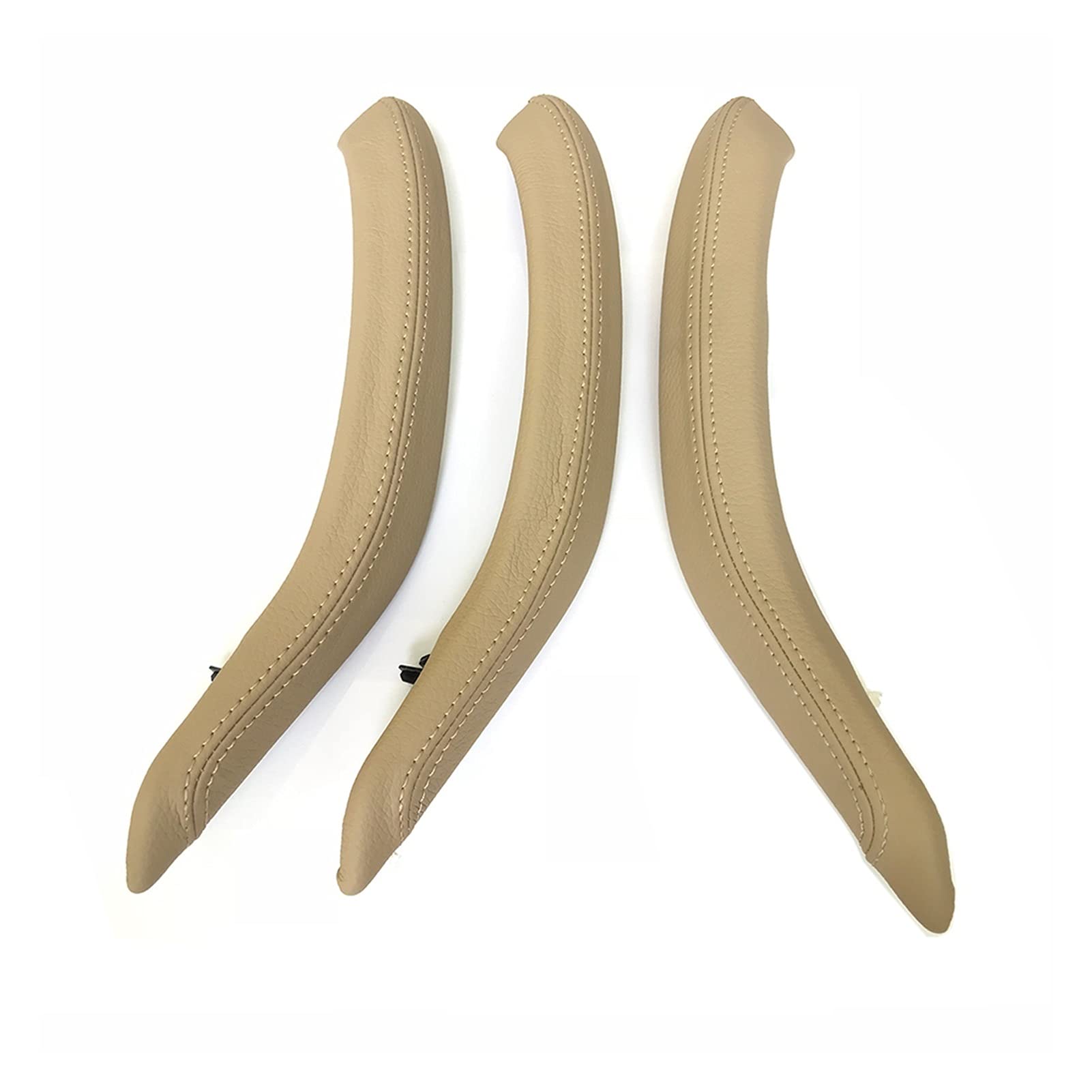 Vexilon LHD RHD Verbesserter Innentürgriff-Außenlederbezugssatz, for, for X5 X6 F15 F16 2014-2018 Auto-Innentürgriff(RHD Beige) von Vexilon