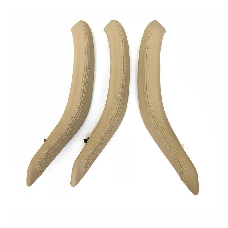 Vexilon LHD RHD Verbesserter Innentürgriff-Außenlederbezugssatz, for, for X5 X6 F15 F16 2014-2018 Auto-Innentürgriff(RHD Beige) von Vexilon
