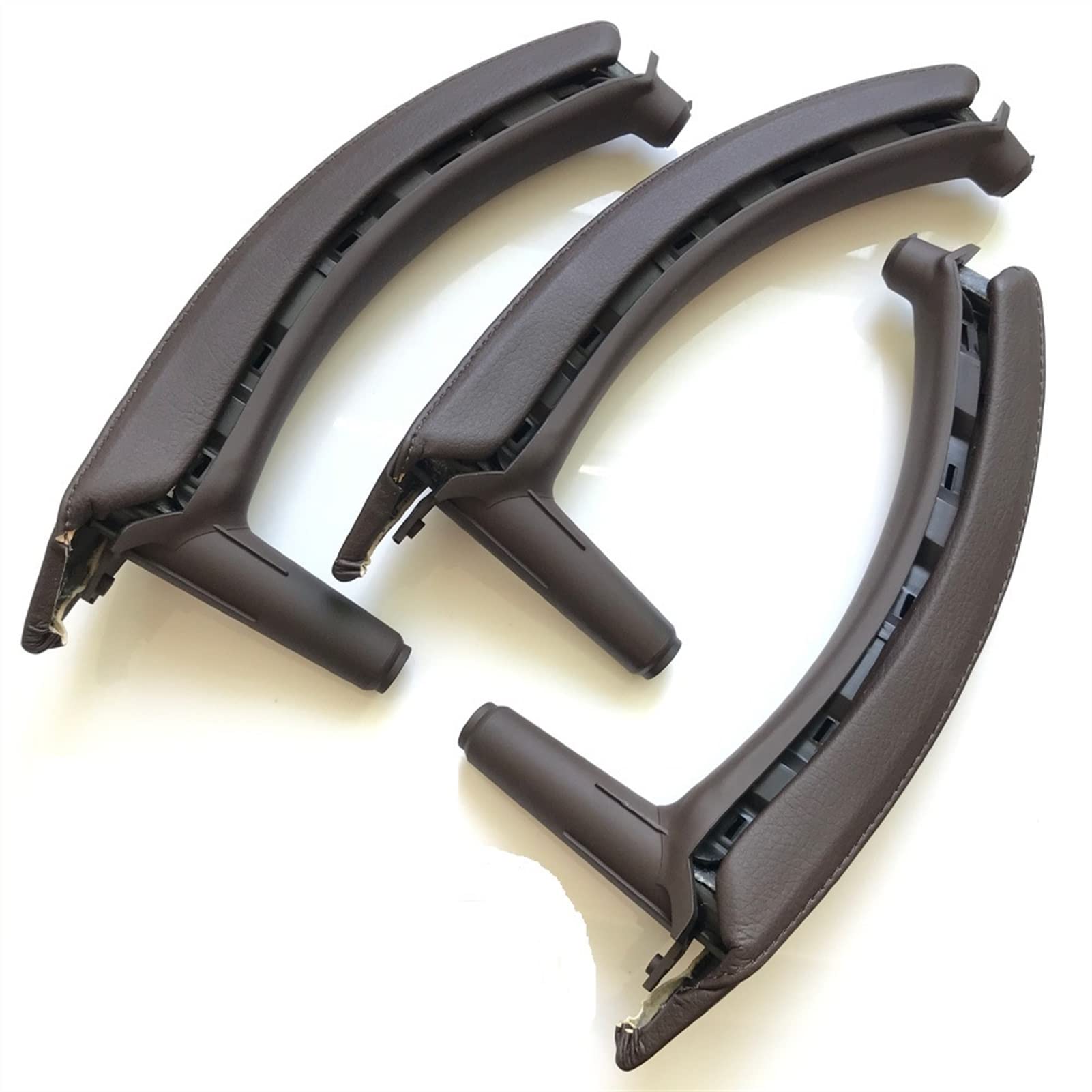 Vexilon Linker rechter Innen-Beifahrertürgriff mit Lederbezug-Montagesatz, Ersatz, for, for X5 X6 E70 E71 E72 2007–2013 Auto-Innentürgriff(LHD Moka) von Vexilon