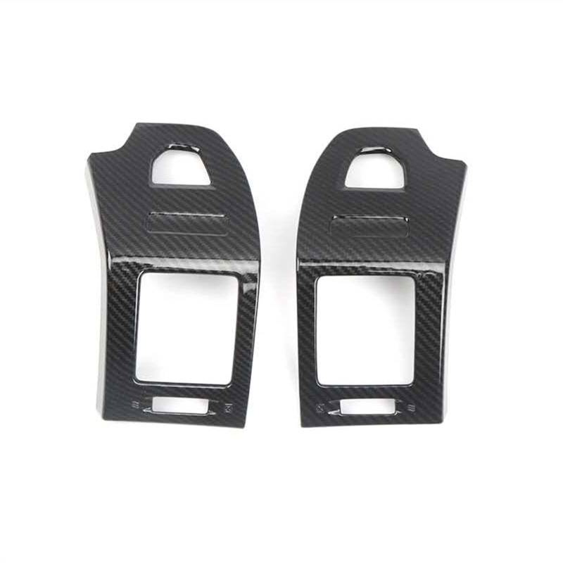 Vexilon Lüftungsabdeckung for das Armaturenbrett der Klimaanlage in Kohlefaserfarbe, for Mitsubishi, Pajero 2007–2012 2013 2014 2015 2016 2017 2018 2019 Lüftungsgitter fürs Auto von Vexilon