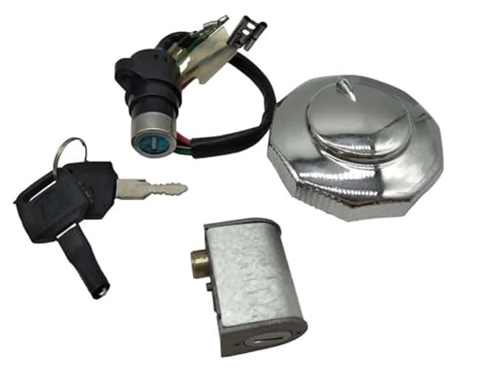 Vexilon Zündschloss, for Jialing, JH70 DY90, elektrisches Türschloss, Zündung, 12-V-Motorrad-Zündschalter, for Sitz, Schlossschlüsselsatz, Zündschloss Autotürschloss Vexilon Zündschloss, for Jialing, JH70 DY90, elektrisches Türschloss, Zündung, 12-V-Motorrad-Zündschalter, for Sitz, Schlossschlüsselsatz, Zündschloss Autotürschloss von Vexilon