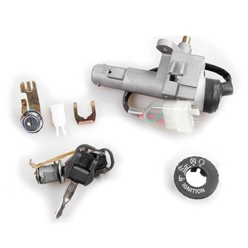 Vexilon Zündschloss, for SYM, Jet 14 125/50 / 200 XS125T-16A Motorrad Elektrisches Türschloss Set Schloss Schlüssel Zündschloss Schloss Zündschloss Schalter Autotürschloss von Vexilon