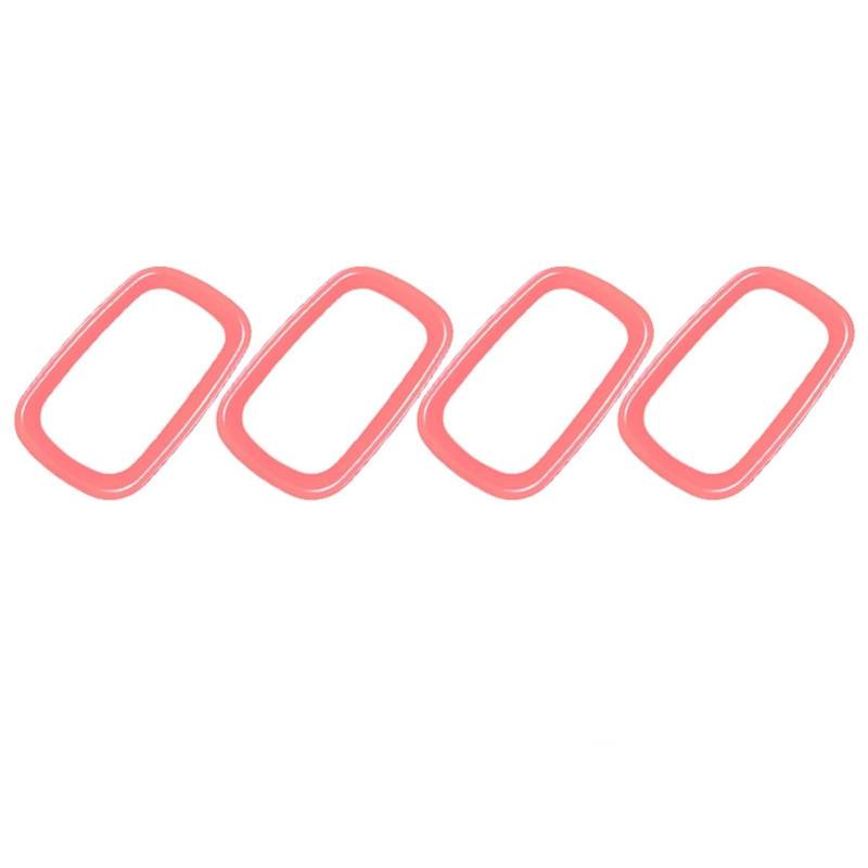 Vexilon for, for Mini, Countryman Cooper S F60 JCW Autoinnenraumaufkleber Luftauslass modifizierter dekorativer Rahmen Auto-Styling Autozubehör Lüftungsgitter fürs Auto(Pink 4 Pcs) von Vexilon