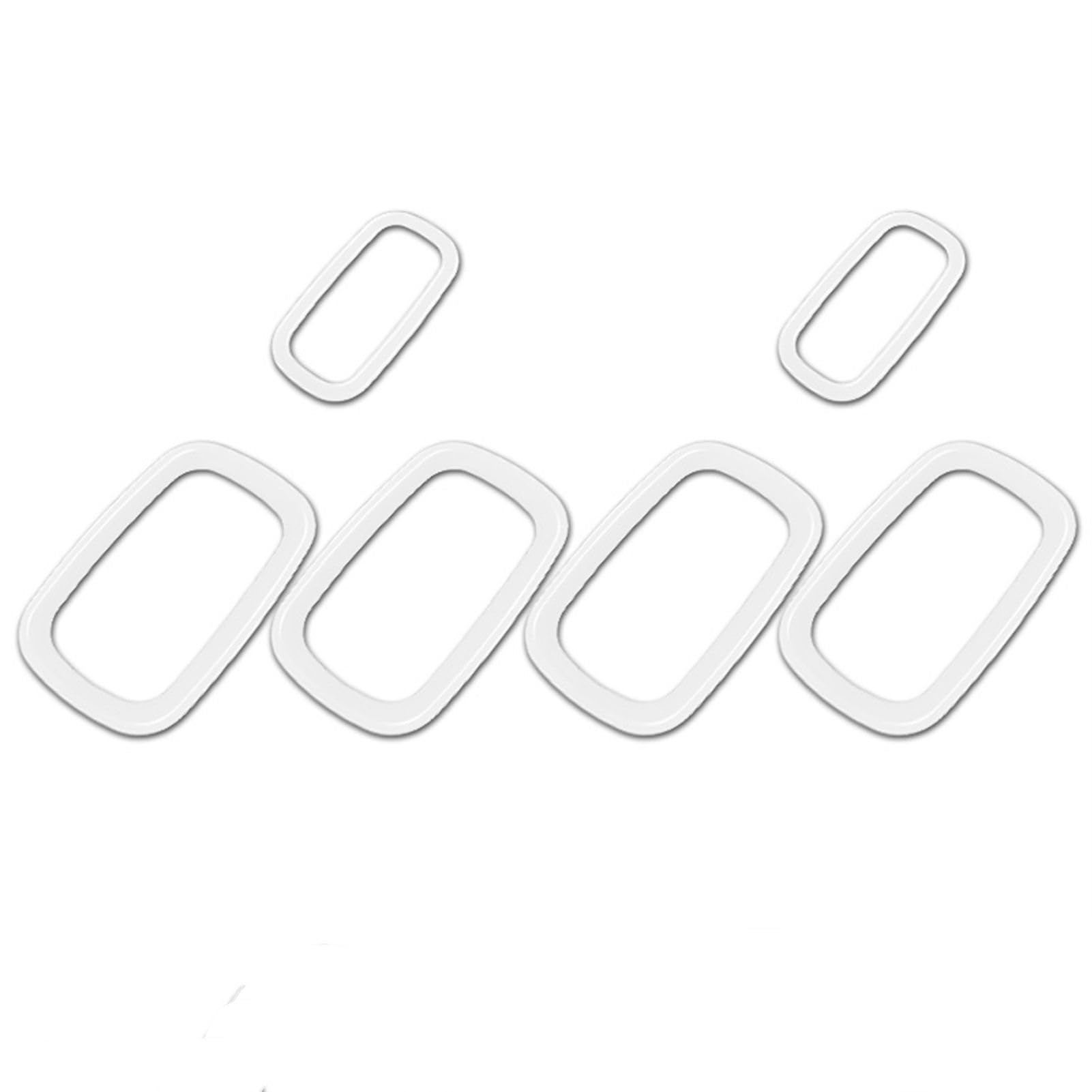Vexilon for, for Mini, Countryman Cooper S F60 JCW Autoinnenraumaufkleber Luftauslass modifizierter dekorativer Rahmen Auto-Styling Autozubehör Lüftungsgitter fürs Auto(White 6 Pcs) von Vexilon
