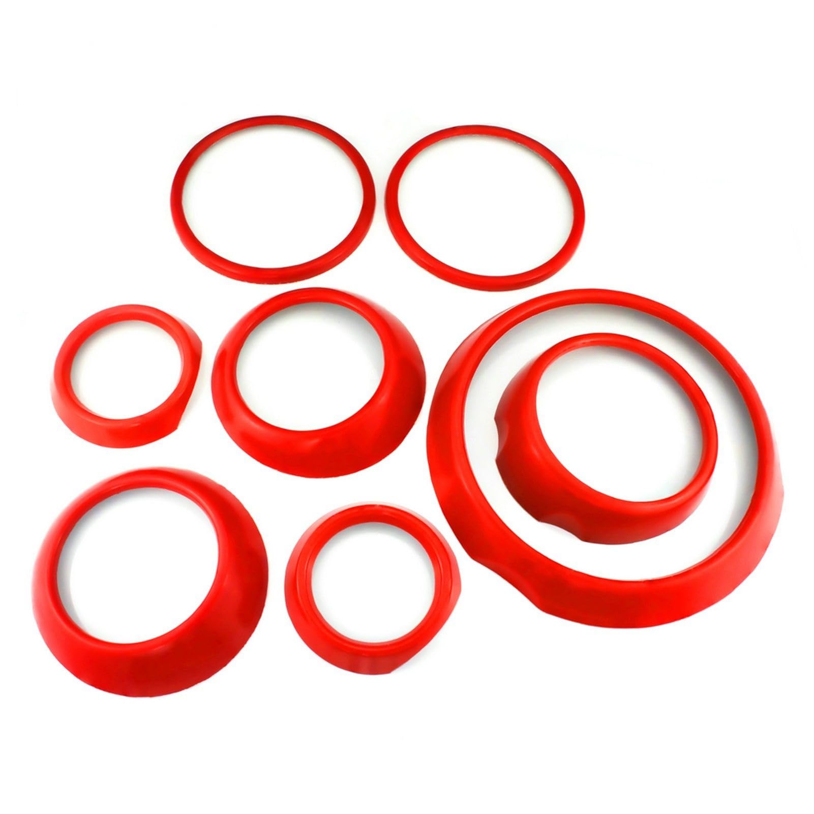 Vexilon for MINI, Countryman R60, Auto-Styling, Innendekoration, Aufkleberabdeckung, Cooper R60, Zubehör, R60 Lüftungsgitter fürs Auto(R60 Red) von Vexilon
